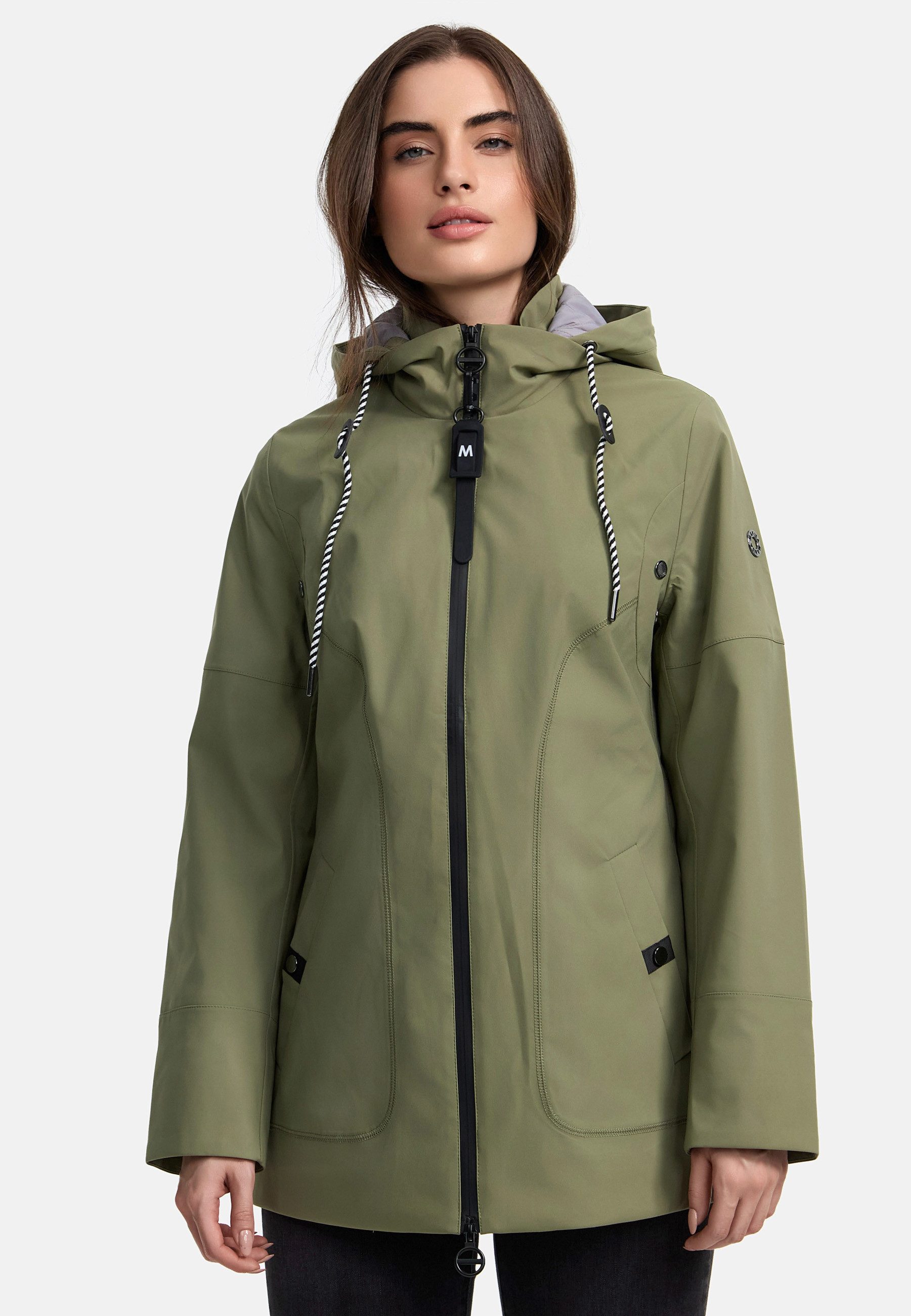 Manisa Regenjacke mit abnehmbarer Kapuze günstig online kaufen