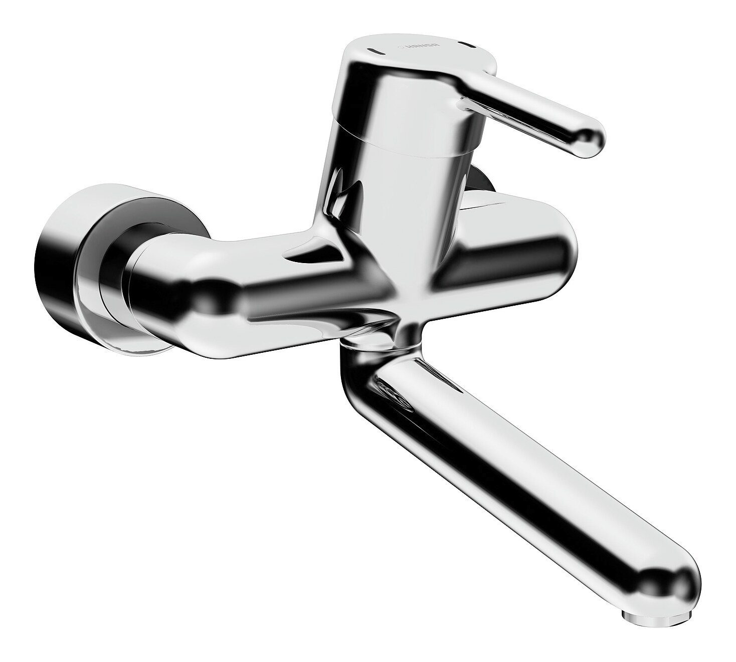 HANSA Waschtischarmatur Hansamedipro Einhand-Wandbatterie, DN 16 Care® Strahlregler Bedienungshebel