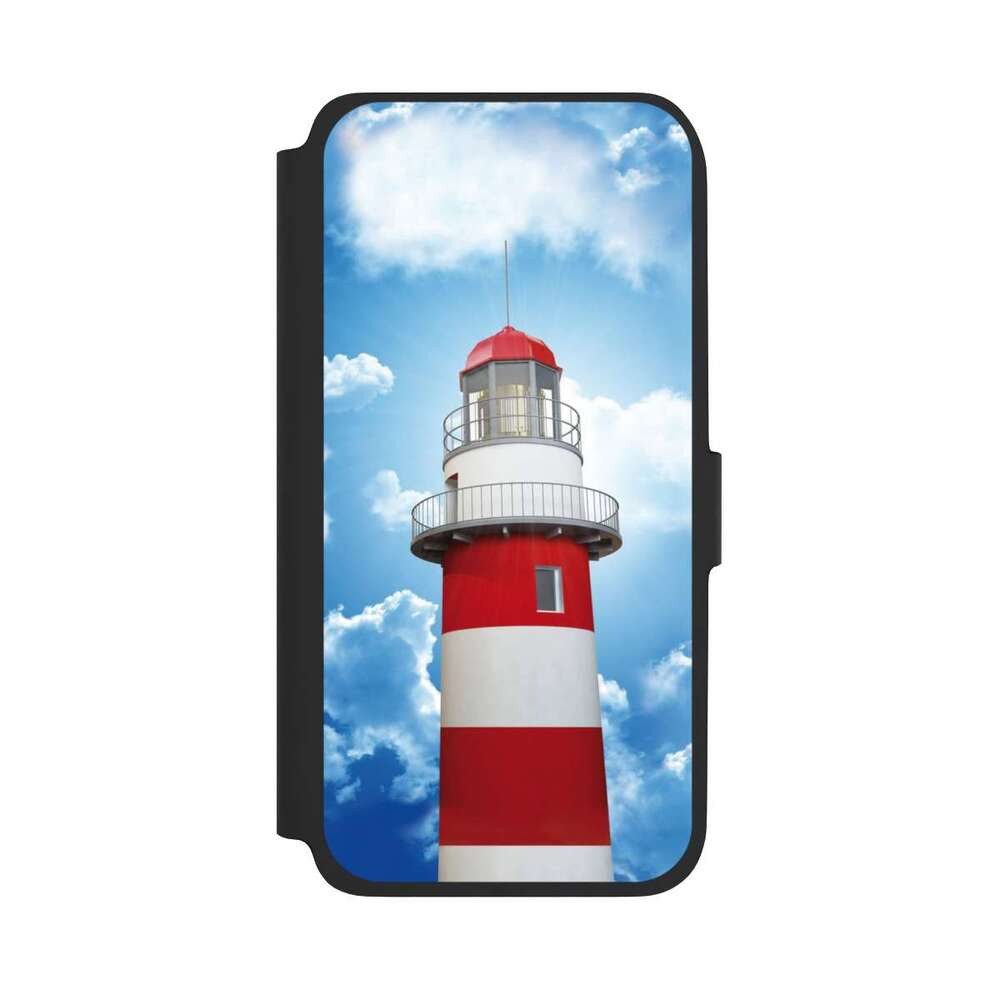 NIVOCASE Handyhülle Leuchtturm Wolke Himmel Leuchtturm, Samsung Galaxy A17 5G Klapphülle Handyhülle aus Kunst Leder