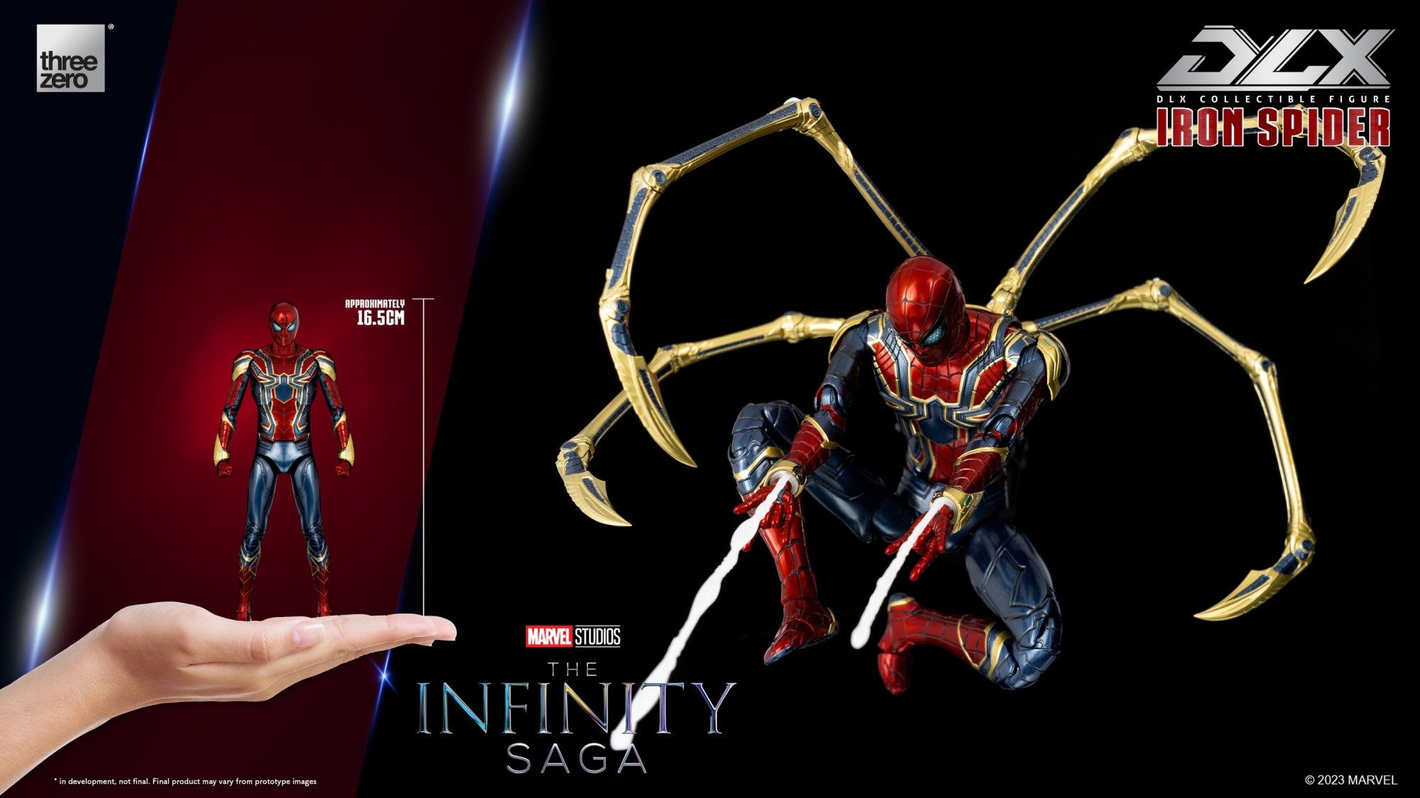 ThreeZero Actionfigur Marvel Studios: The Infinity Saga DLX Iron Spider Actionfigur