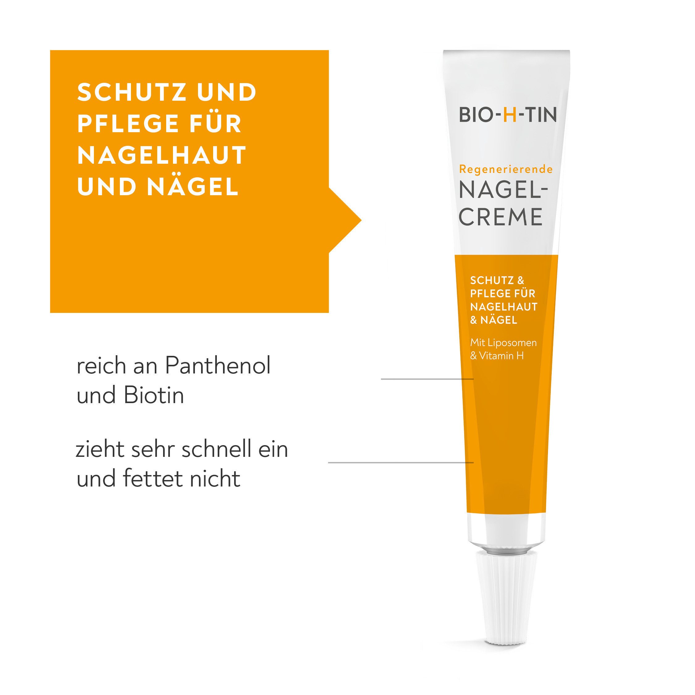BIO-H-TIN® Nagelhautcreme Regenerierende Nagelcreme, 1-tlg. – Bild 2 von 5