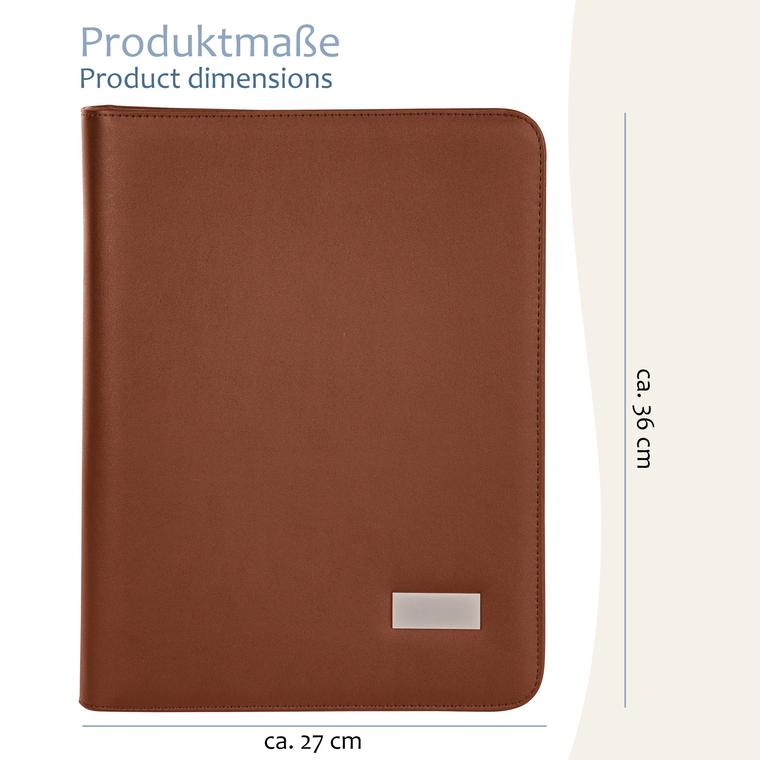 ONVAYA Konferenzmappe Dokumentenmappe A4, Aktenmappe, Businessmappe, Schrei günstig online kaufen