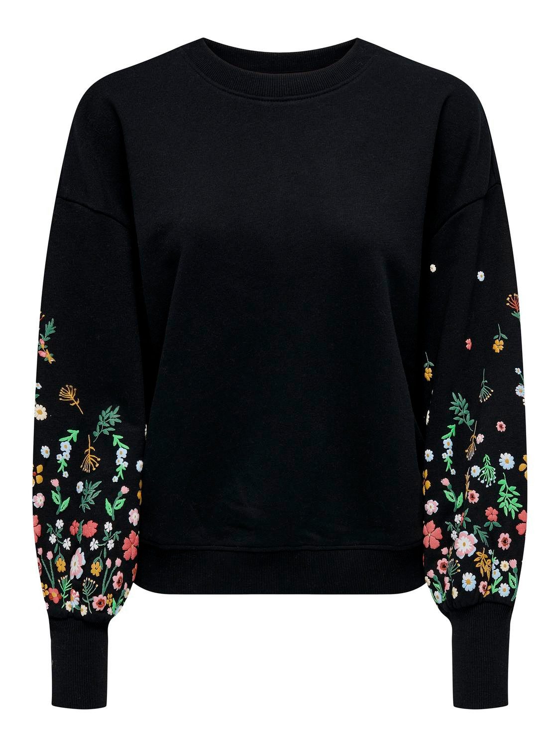 ONLY Sweatshirt ONLBROOKE L/S O-NECK FLOWER SWT günstig online kaufen
