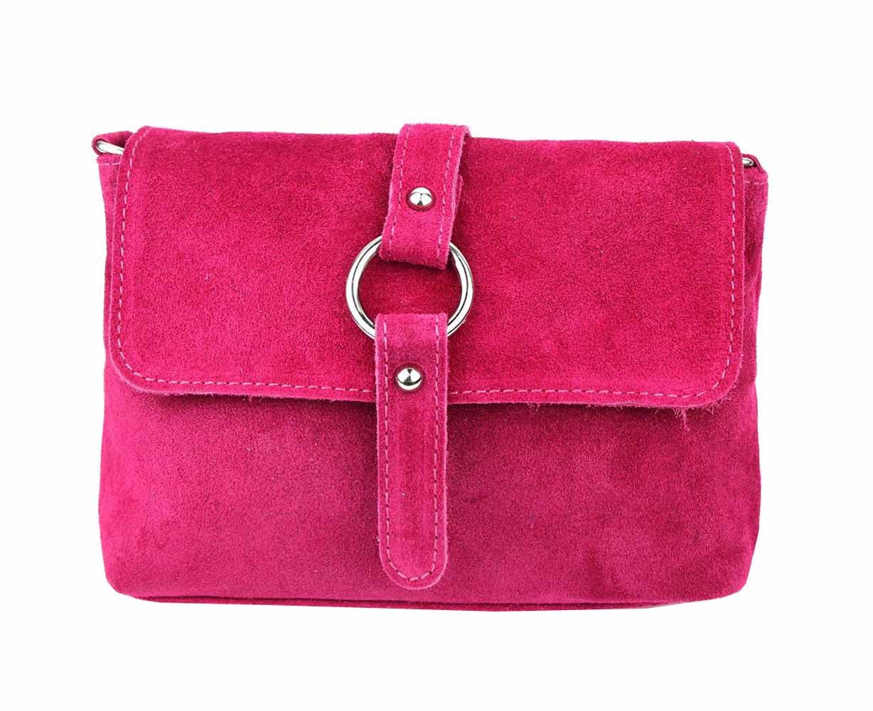ITALYSHOP24 Schultertasche Made in Italy Damen Leder Tasche Umhängetasche Handtasche CrossOver, Schultertasche CrossBody Wildleder Abendtasche Echtleder Messenger