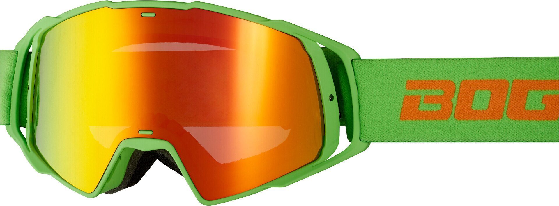 Bogotto Motorradbrille B-Faster Motocross Brille Green/Orange