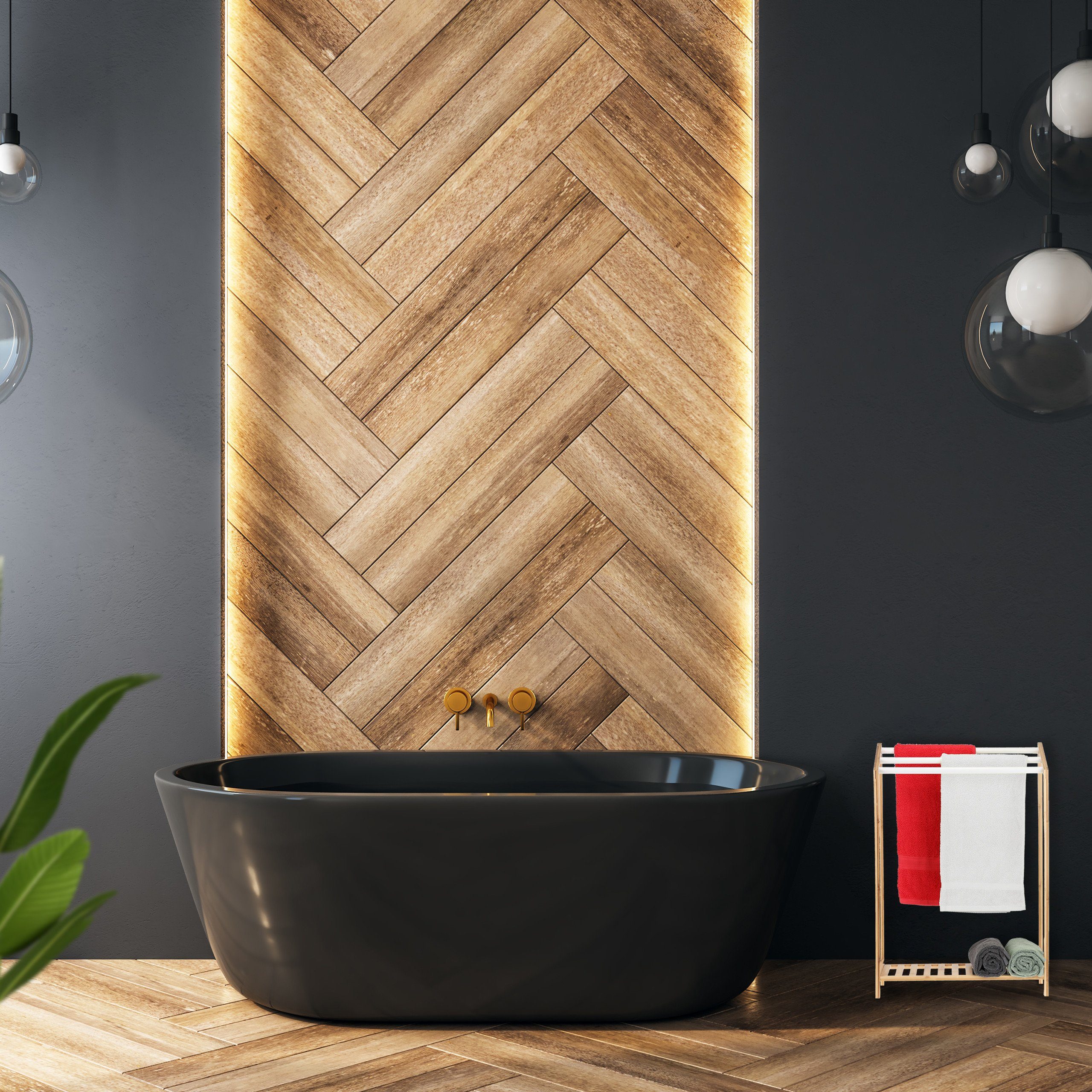 relaxdays Handtuchständer Stehender Handtuchhalter aus Bambus günstig online kaufen