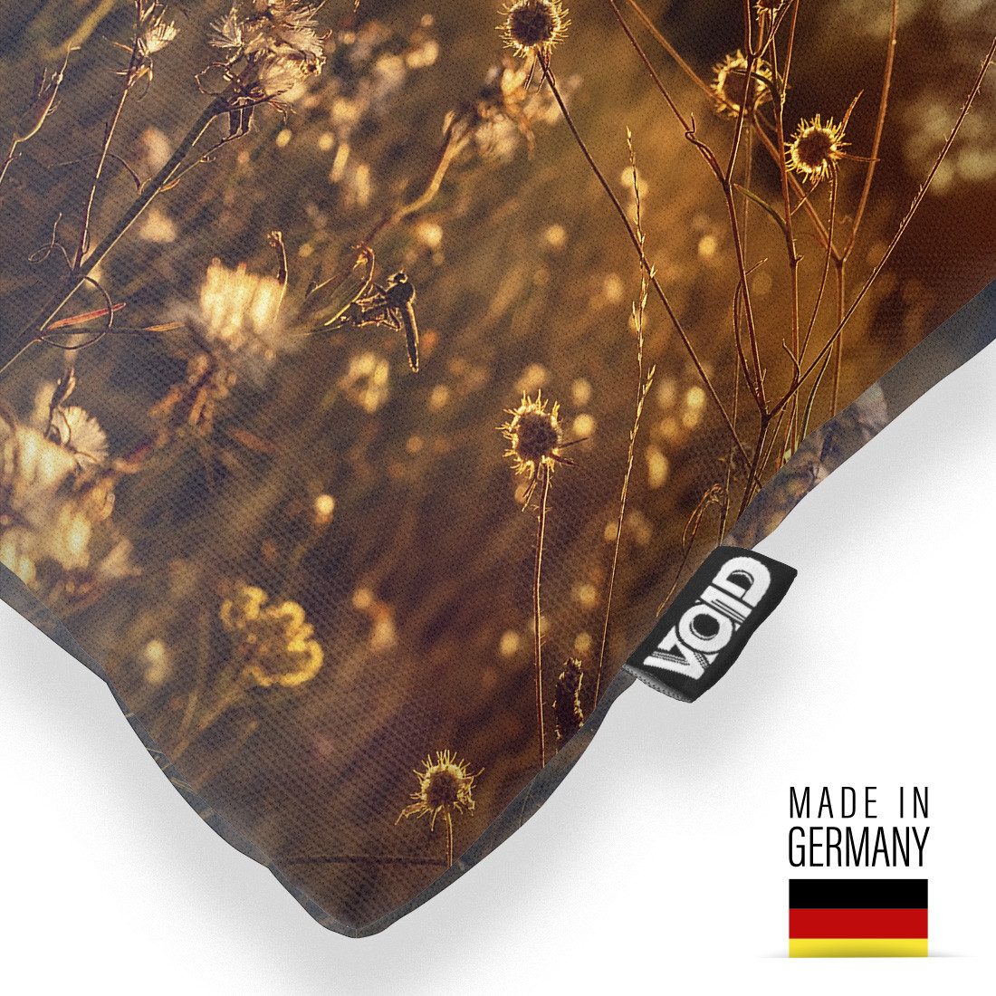 VOID Kissenbezug, (1 Stück), Trockenblumen Wiese Blumen Kissenbezug blumen wiese landschaft rustik