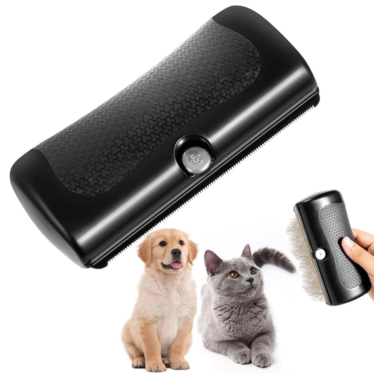 Refined Living Fellbürste Tierbürste Tierpflege Bürste Universal Haustier Bürste Grooming Brush, (Pet Care Brush Tails Enthaarungsbürste Detangler Bürste Katzenbürste, 1-tlg), Pflegebürste für Katzen und Hunde für Unterwolle & Deshedding Tool