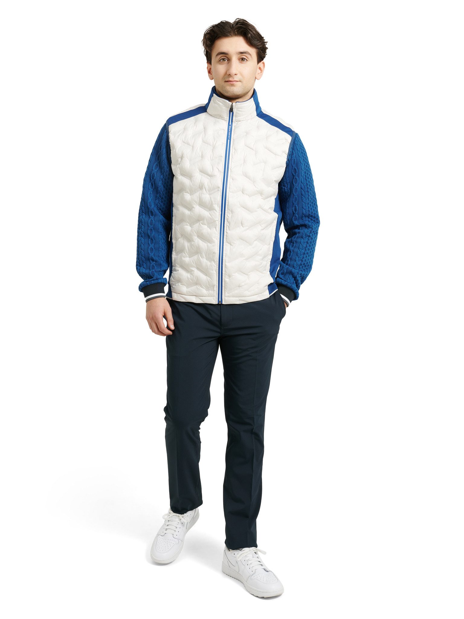 Abacus Sportswear Golfweste Abacus Golf Weste Portrush Weiß-Blau Herren