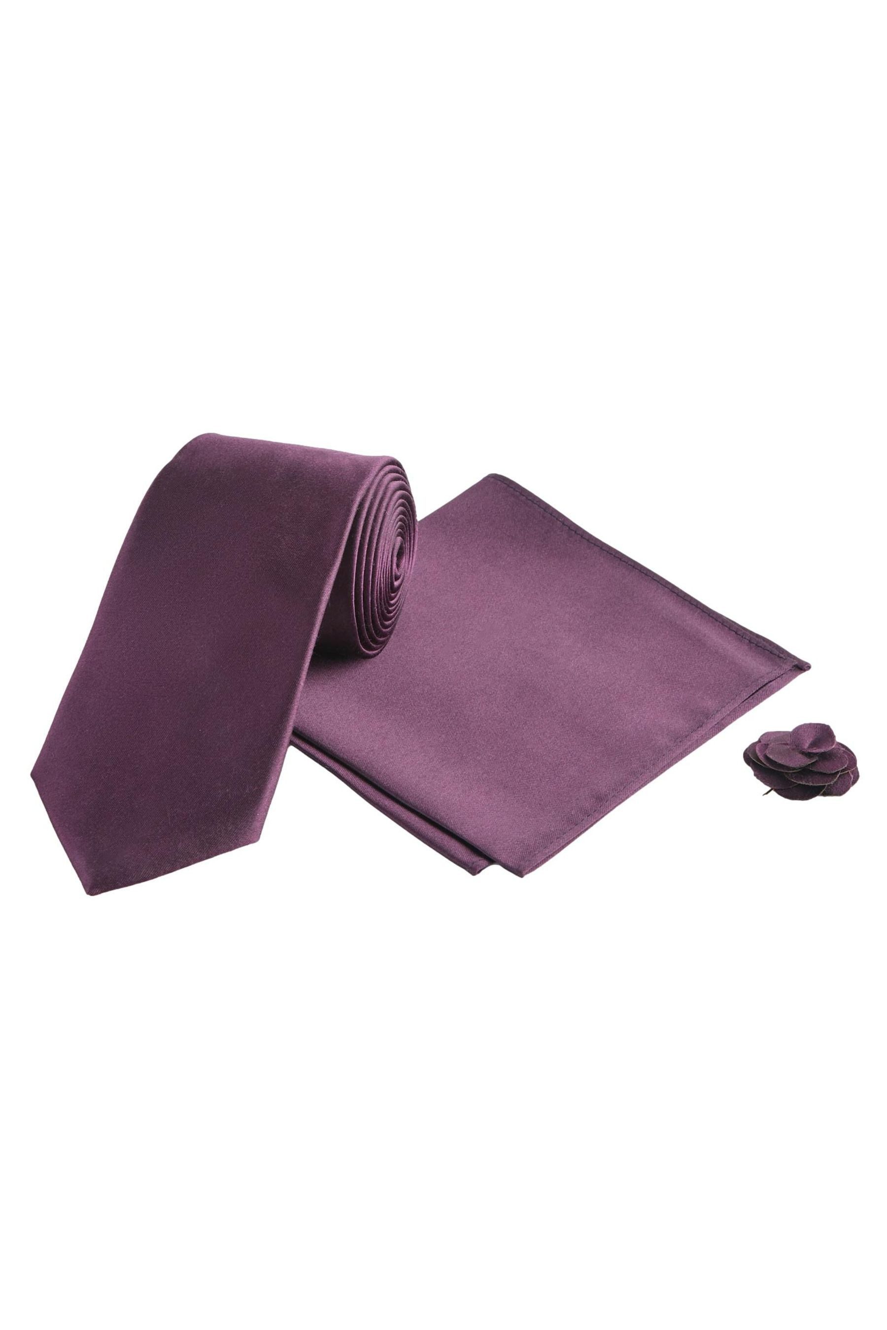 Krawatte Seidenkrawatte, Einstecktuch, Krawattennadel Set