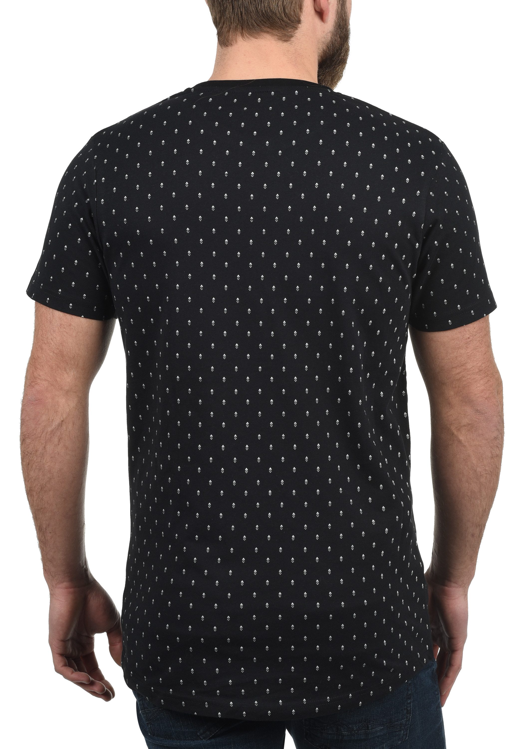 !Solid Rundhalsshirt SDAaron Kurzarmshirt mit All-Over Print