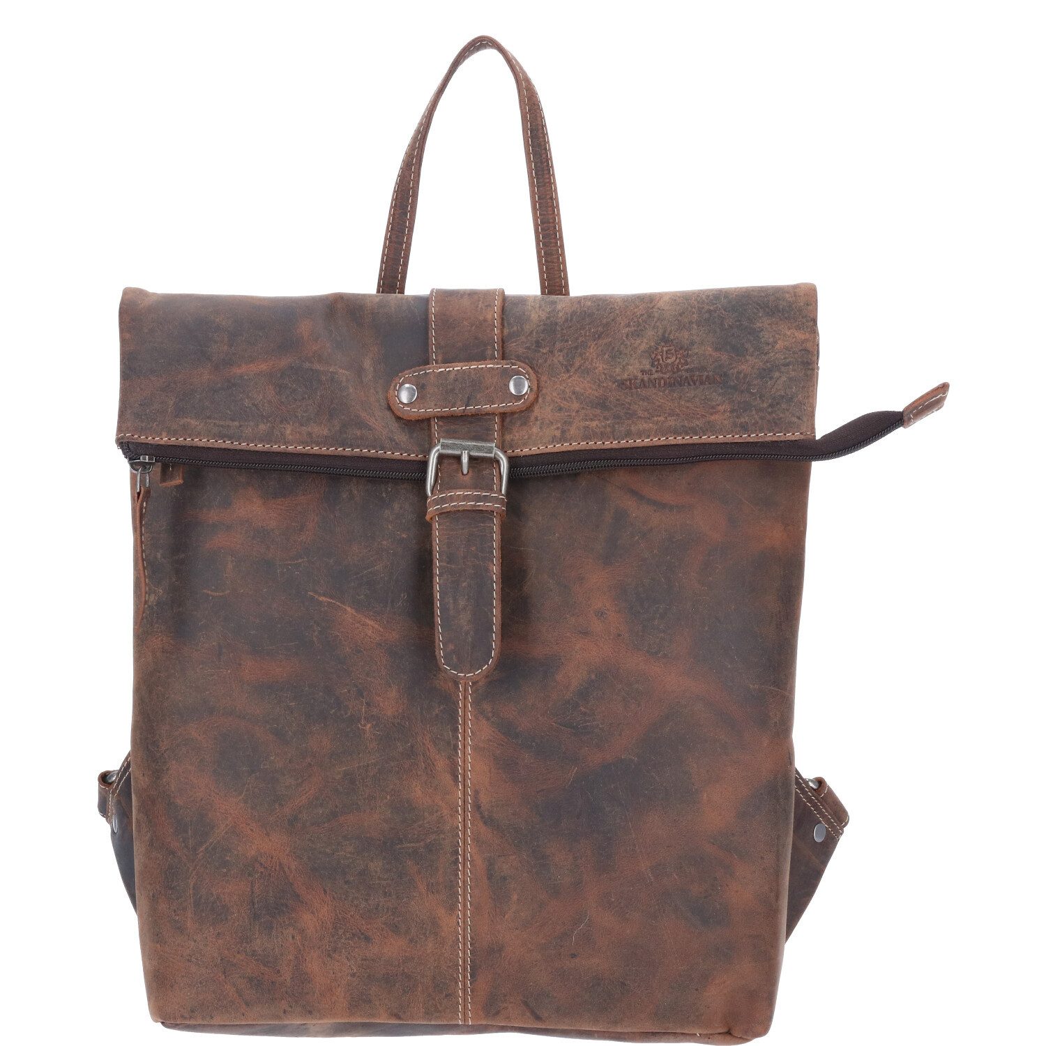 The Skandinavian Brand Freizeitrucksack The Skandinavian Brand Leder Rucksack HUNTER tan (1-tlg)