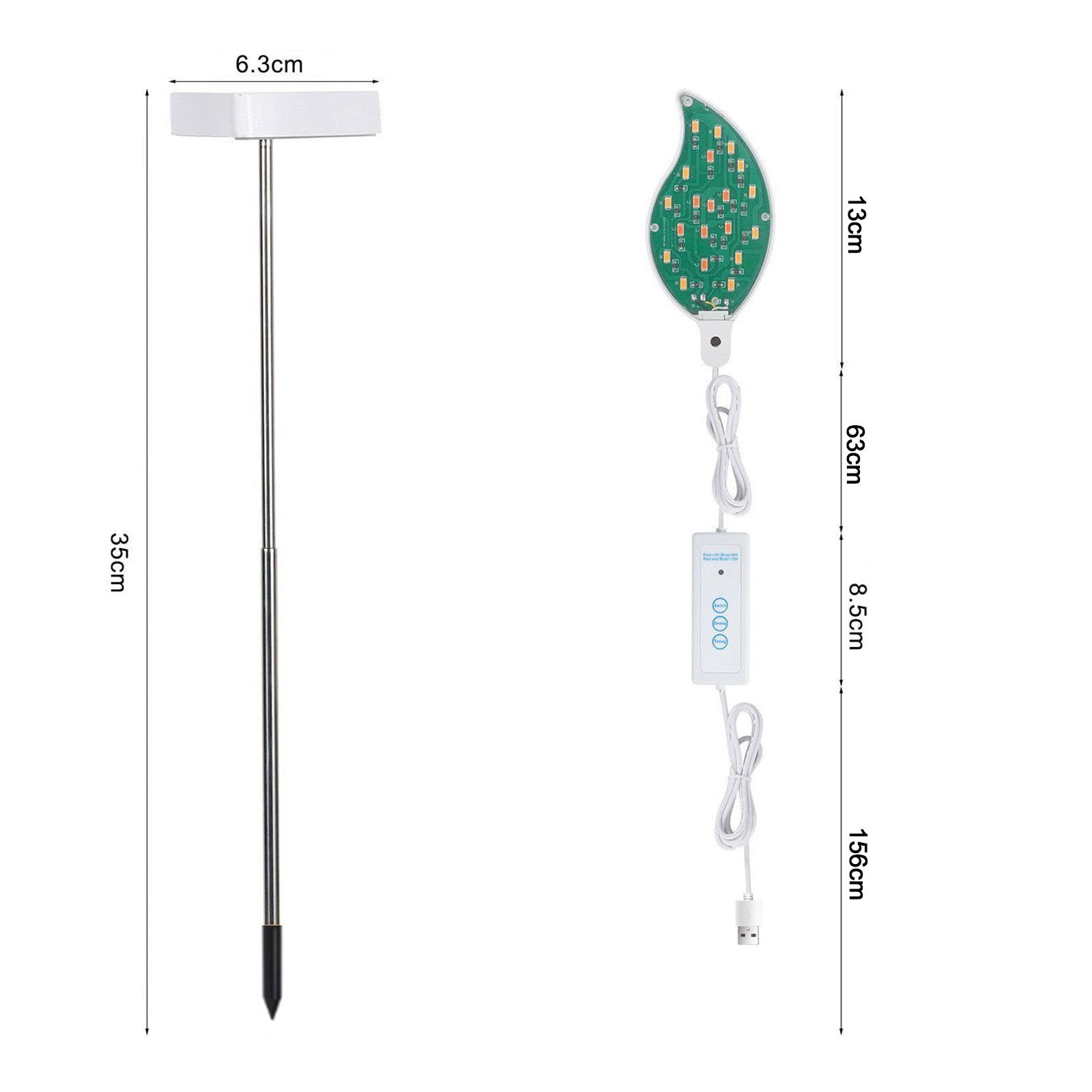 Sunicol Pflanzenlampe Vollspektrum Pflanzenleuchte für Zimmerpflanzen, günstig online kaufen