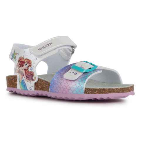 Geox J ADRIEL GIRL Sandale, Sommerschuh, Klettschuh, Sandalette, mit Arielle-Motiv