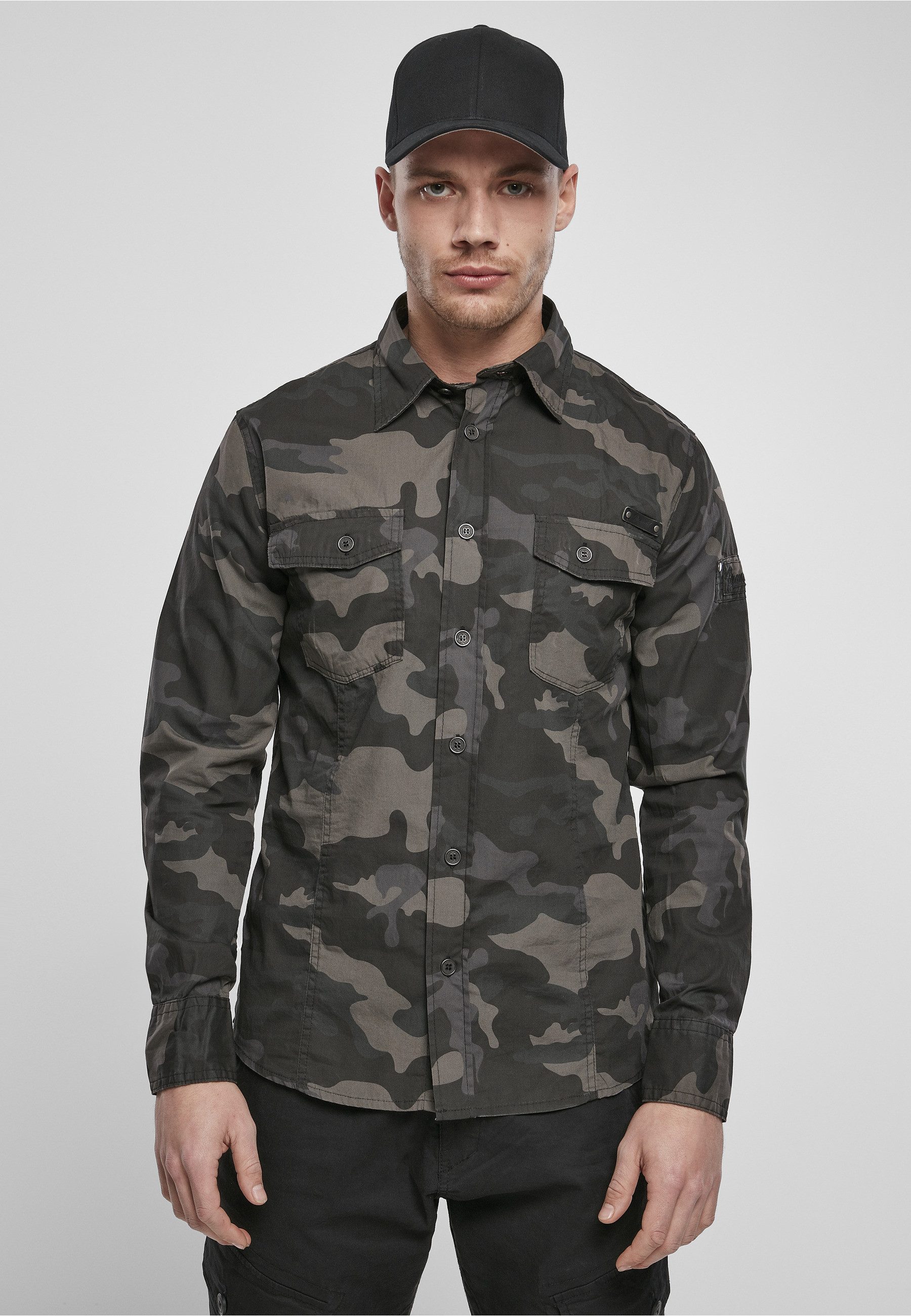 Brandit Langarmshirt Brandit Herren Slim Worker Shirt (1-tlg)