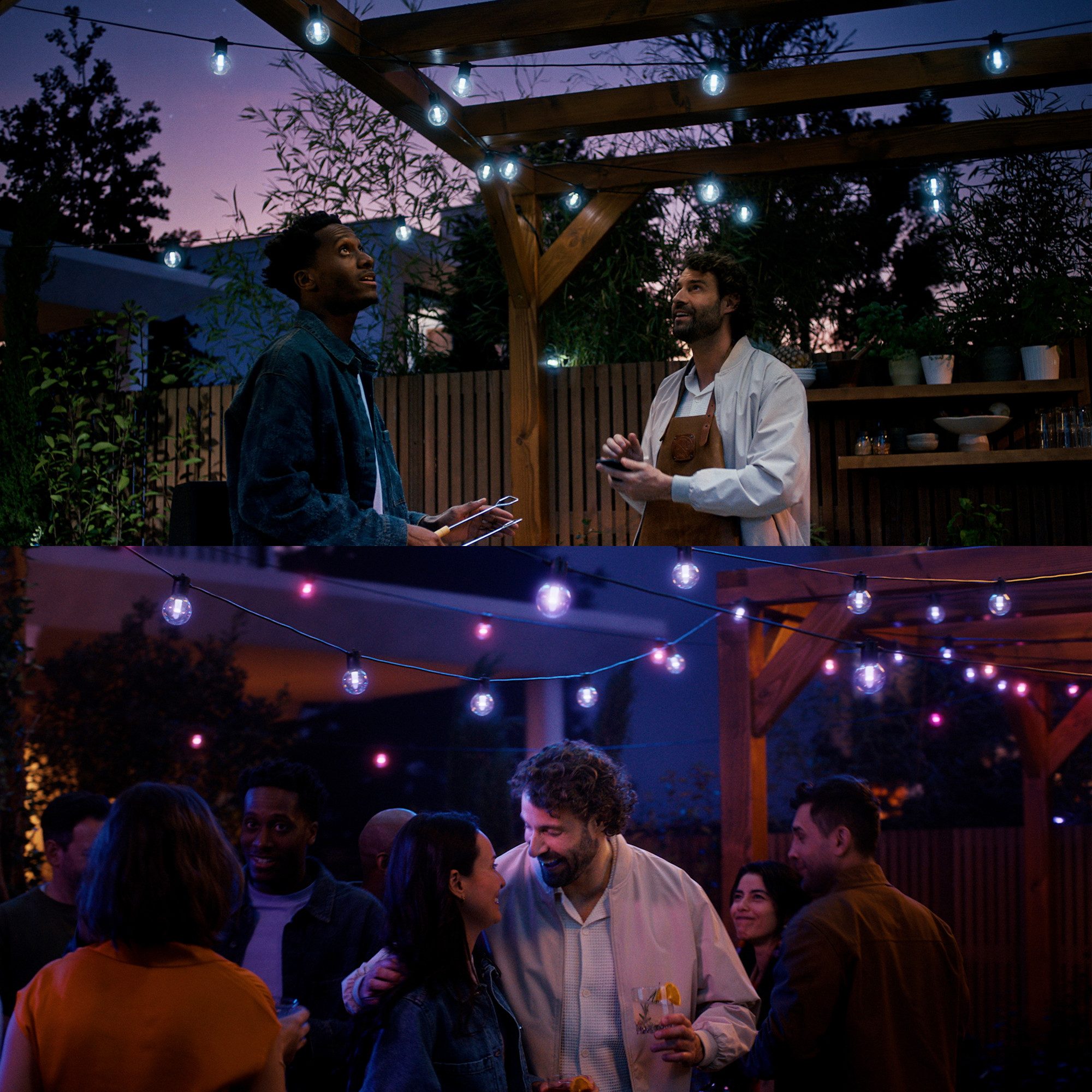 Philips Hue Lichterkette Festavia Globe Outdoor Lightstrip 21m