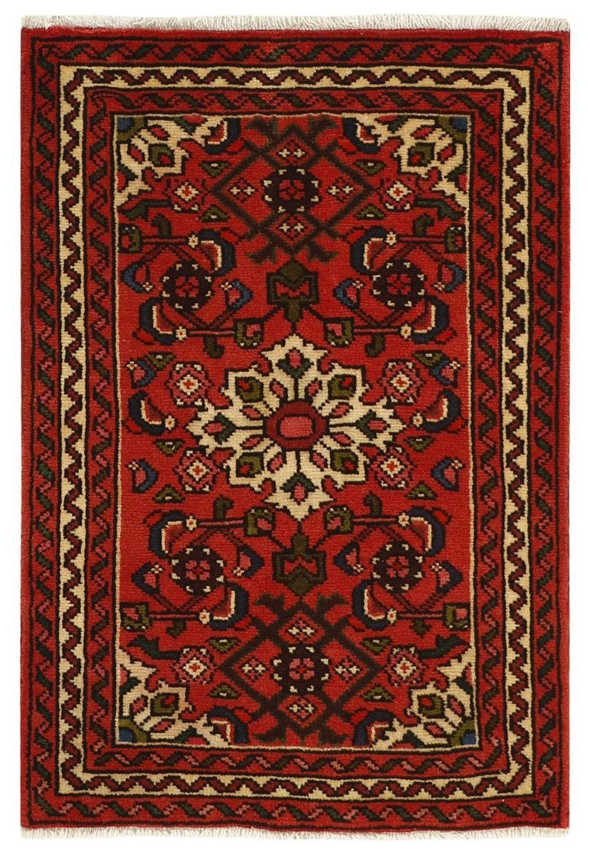 Orientteppich Hosseinabad 64x98 Handgeknüpfter Orientteppich / Perserteppich, Nain Trading, rechteckig, Höhe: 12 mm