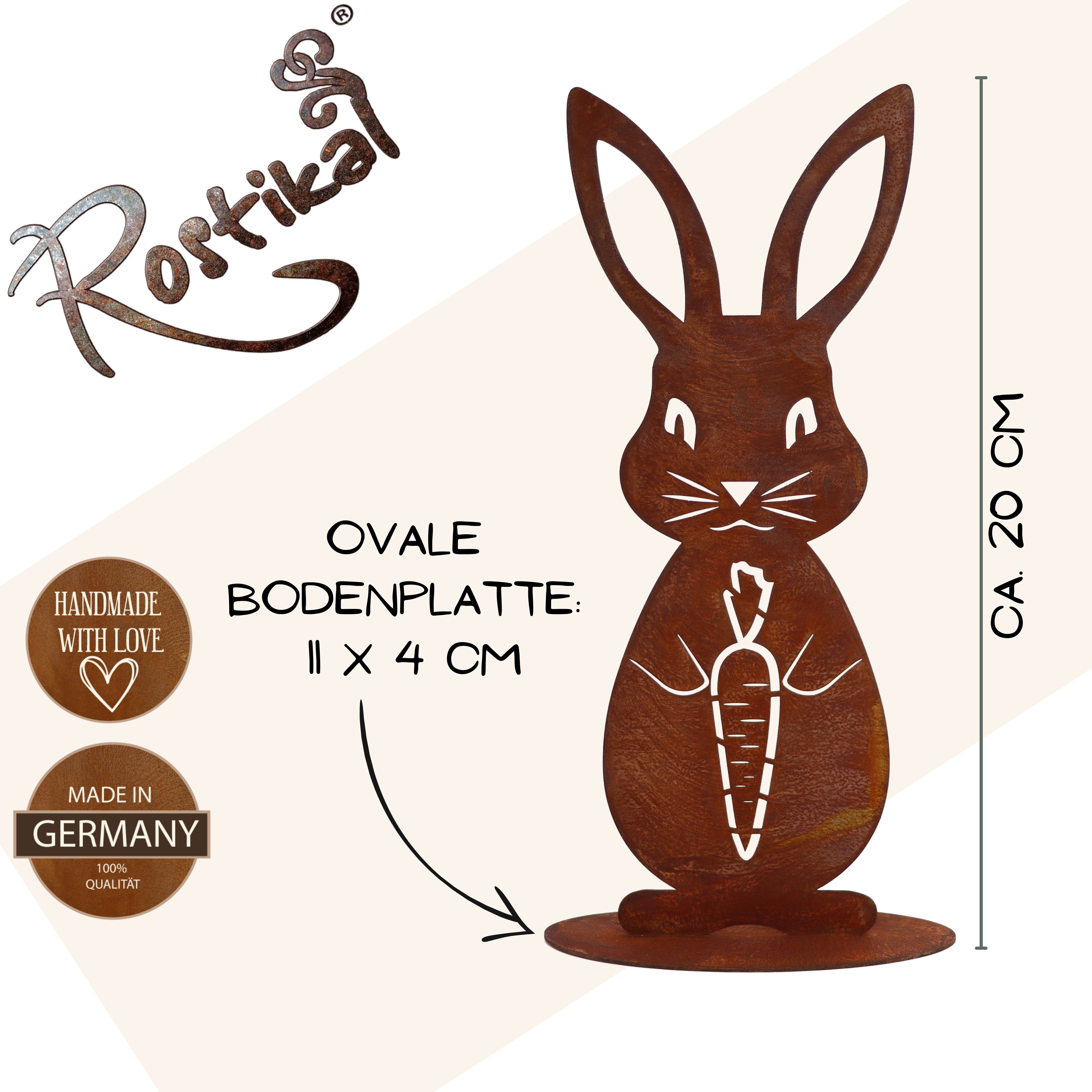 Rostikal Osterfigur Ostern Deko Hase, Rost günstig online kaufen