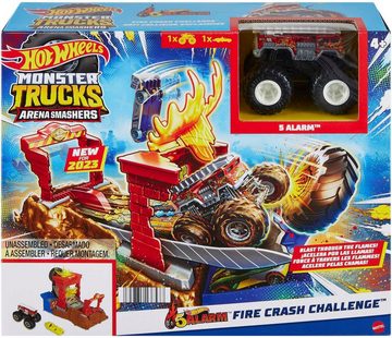 Hot Wheels Spiel-Gebäude Entry Challenge - 5 Alarm's Fire Smash Through, Monster Trucks Arena World