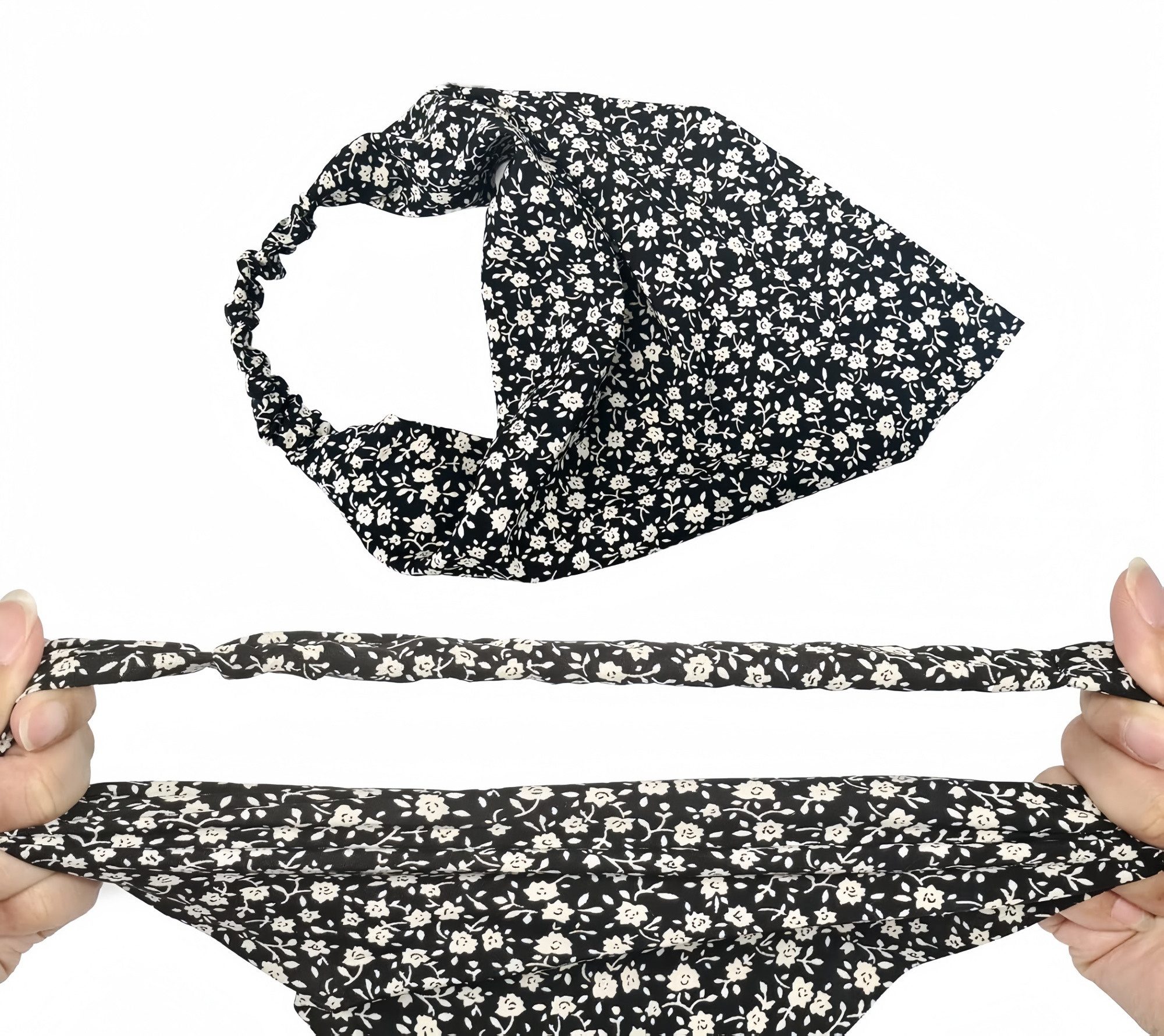 FOUORTUNATE-BEE Seidentuch 4 Damen-Haarbänder mit Gänseblümchen im Boho-Stil, (4-St), Boho-Haarbänder für Damen & Mädchen – 4er-Set mit Blüten