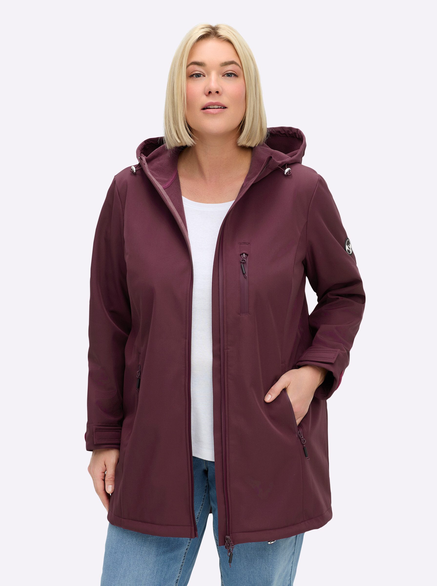 Sheego Allwetterjacke Softshell-Jacke Langarm