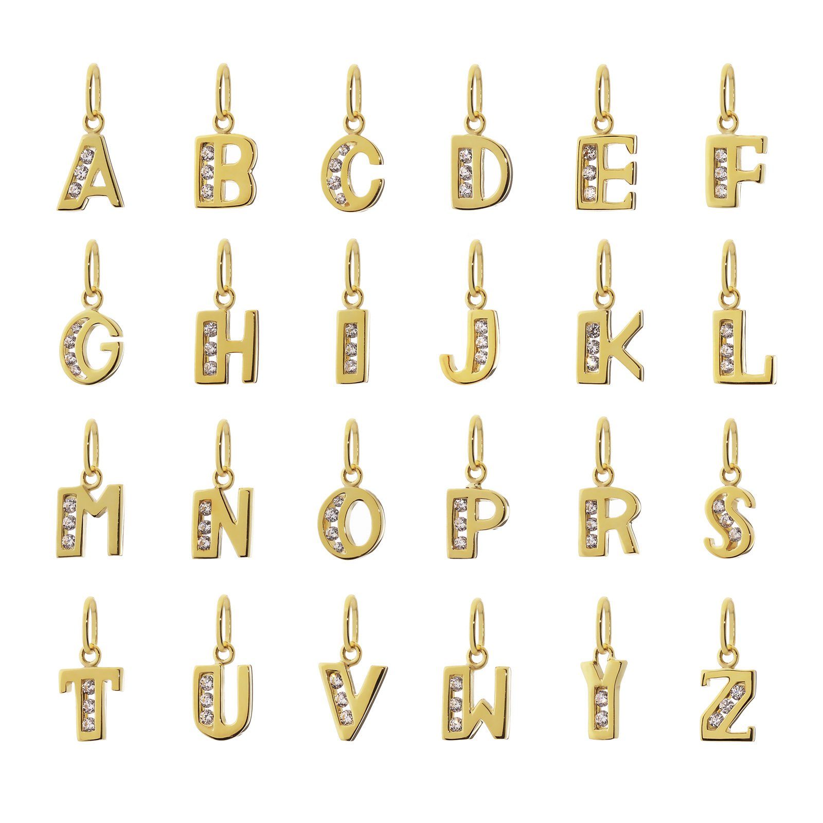 NKlaus Buchstabenanhänger Buchstabe C 8 Karat günstig online kaufen