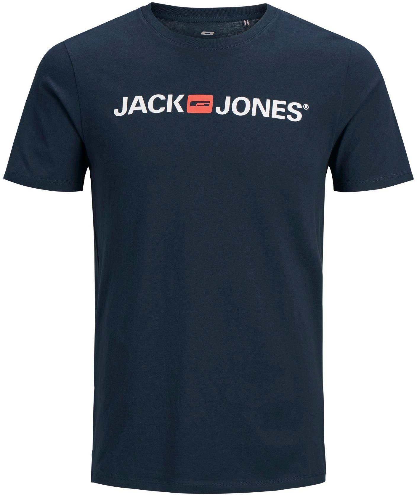 T-Shirt JJECORP mit Print, vielseitig kombinierbar für den Alltag