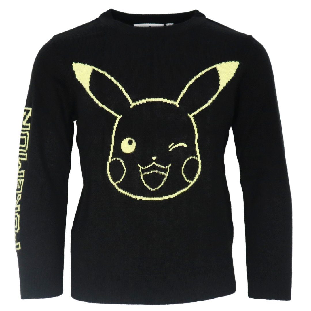 Pikachu Kinder Gr. Sweater langarm Jungen Pullover Pokemon bis POKÉMON 116 Pulli 152