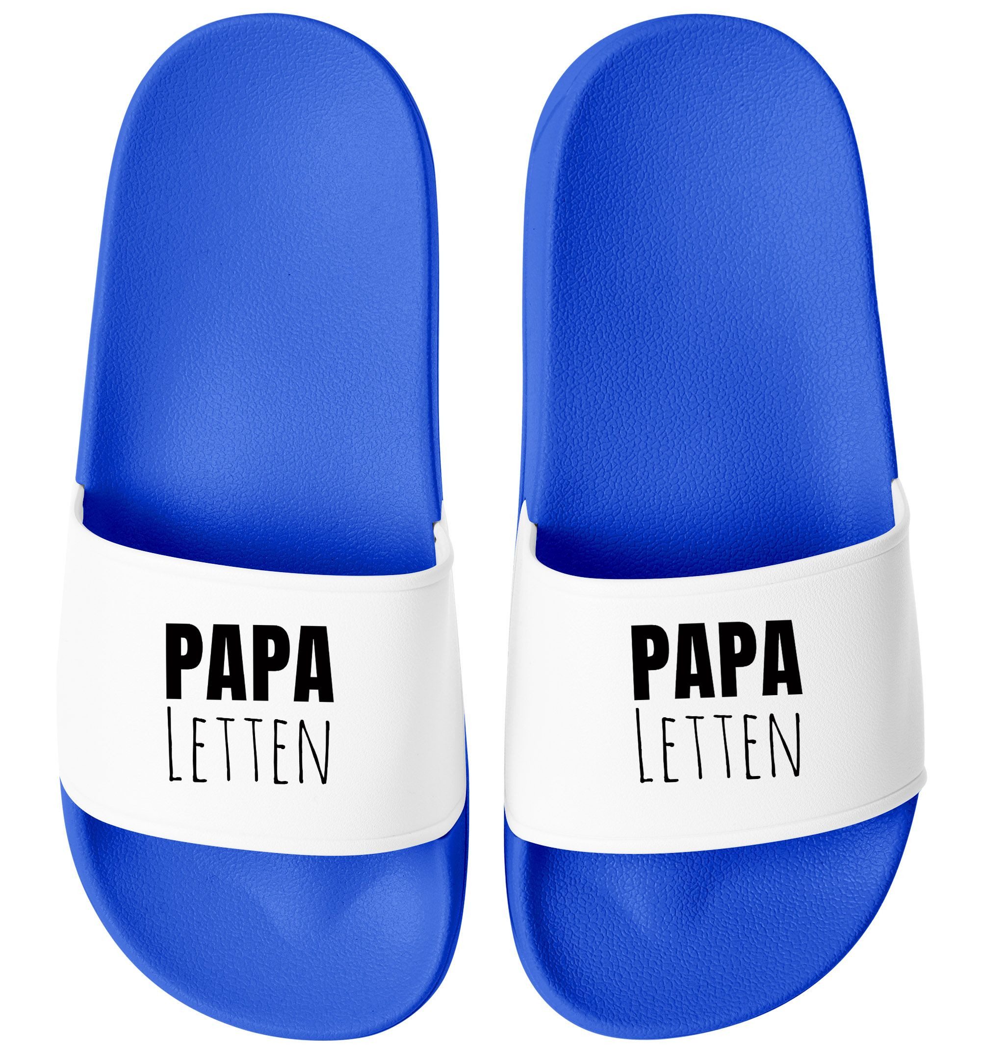 Badeschlappen Papa/Opa Letten Badelatschen mit Spruch Lustig Badesandale