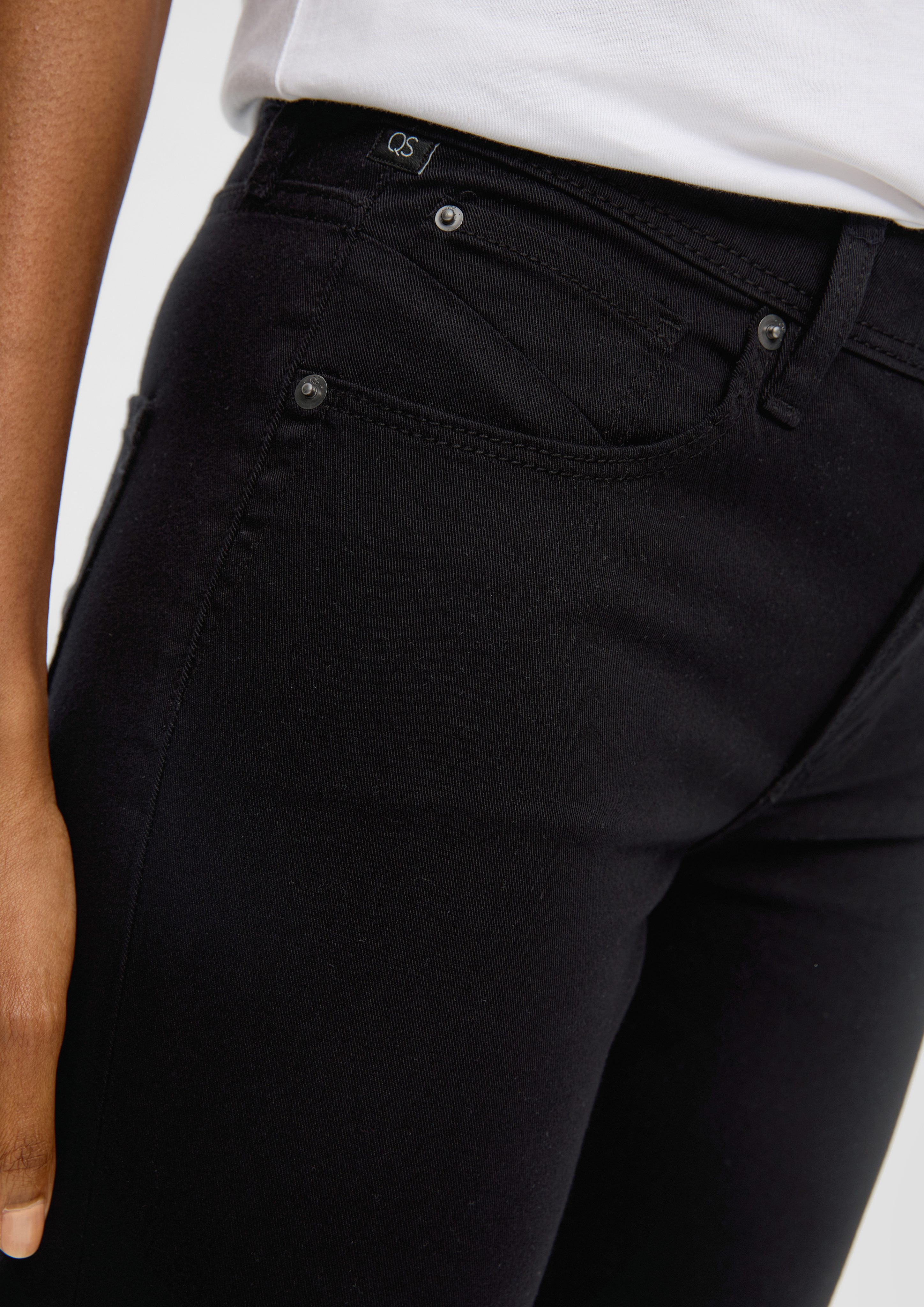 QS 3/4-Hose Denim-Capri / Slim Fit günstig online kaufen