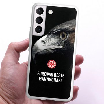 DeinDesign Handyhülle Eintracht Frankfurt Offizielles Lizenzprodukt Europameisterschaft, Samsung Galaxy S22 Silikon Hülle Bumper Case Handy Schutzhülle