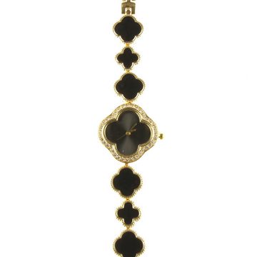 KARMA Quarzuhr Damenuhr Edelstahl Gold Schwarz oder Weiß Uhr Damen Quartzuhr, (Armbanduhr Damen modern), ohne Ziffern