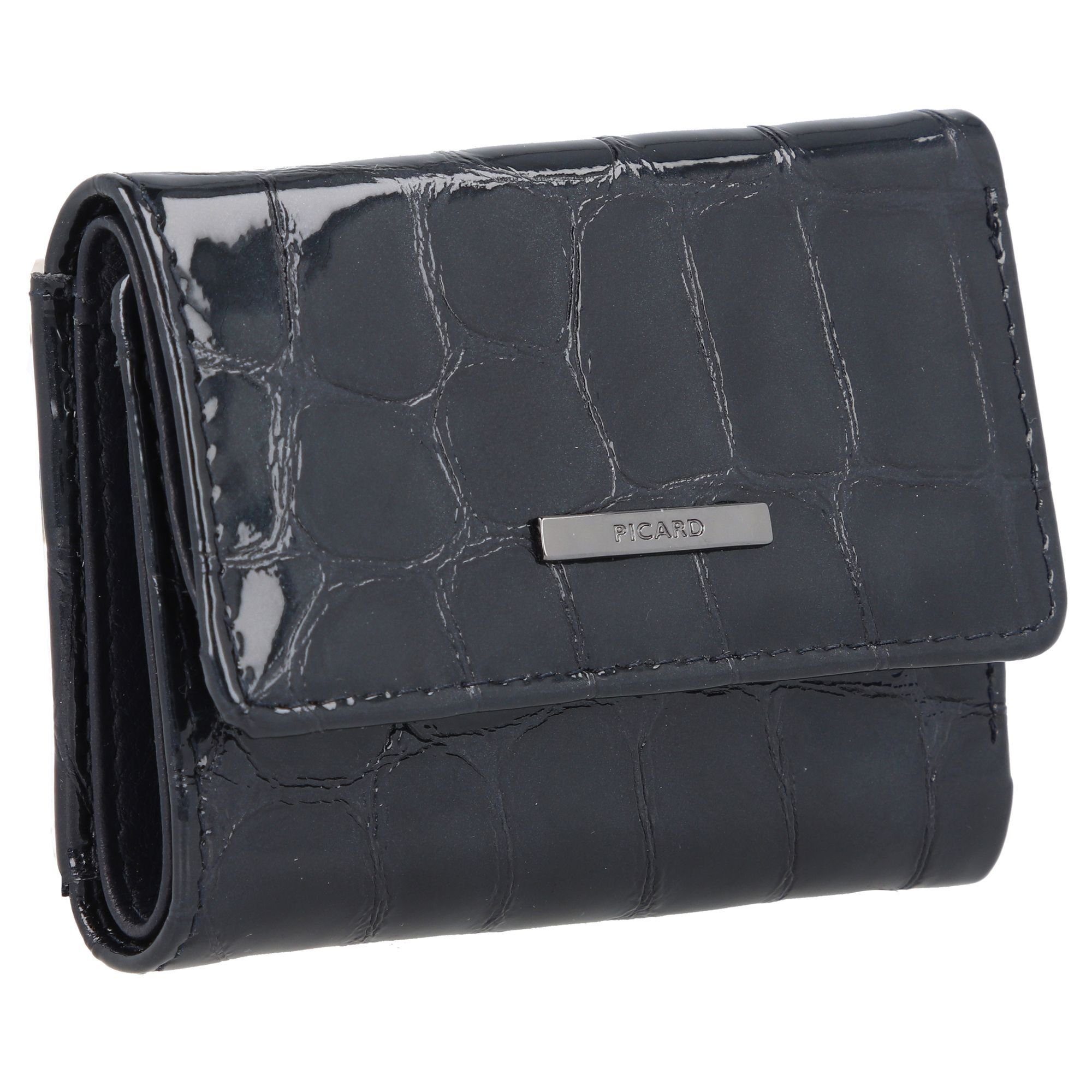 Geldbörse Leder schwarz Lady Croc, Picard