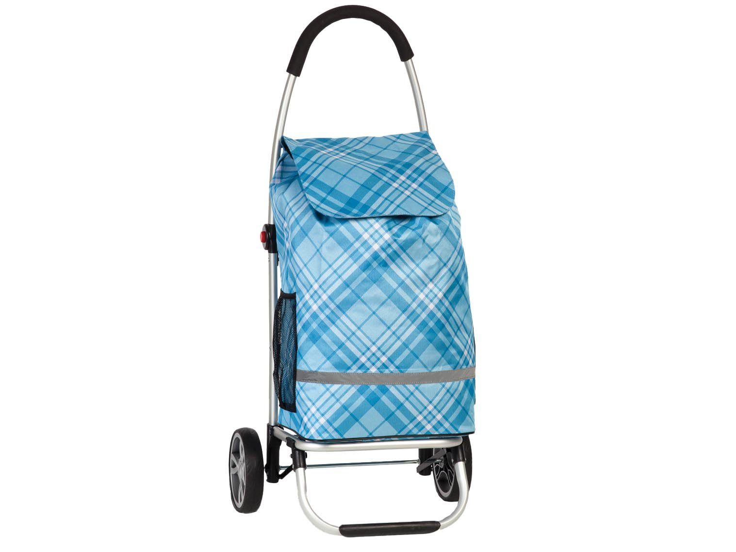 fabrizio® Einkaufstrolley "Helena Vera" Alu-Shopper Einkaufstrolley, 42 l, Tasche abnehmbar