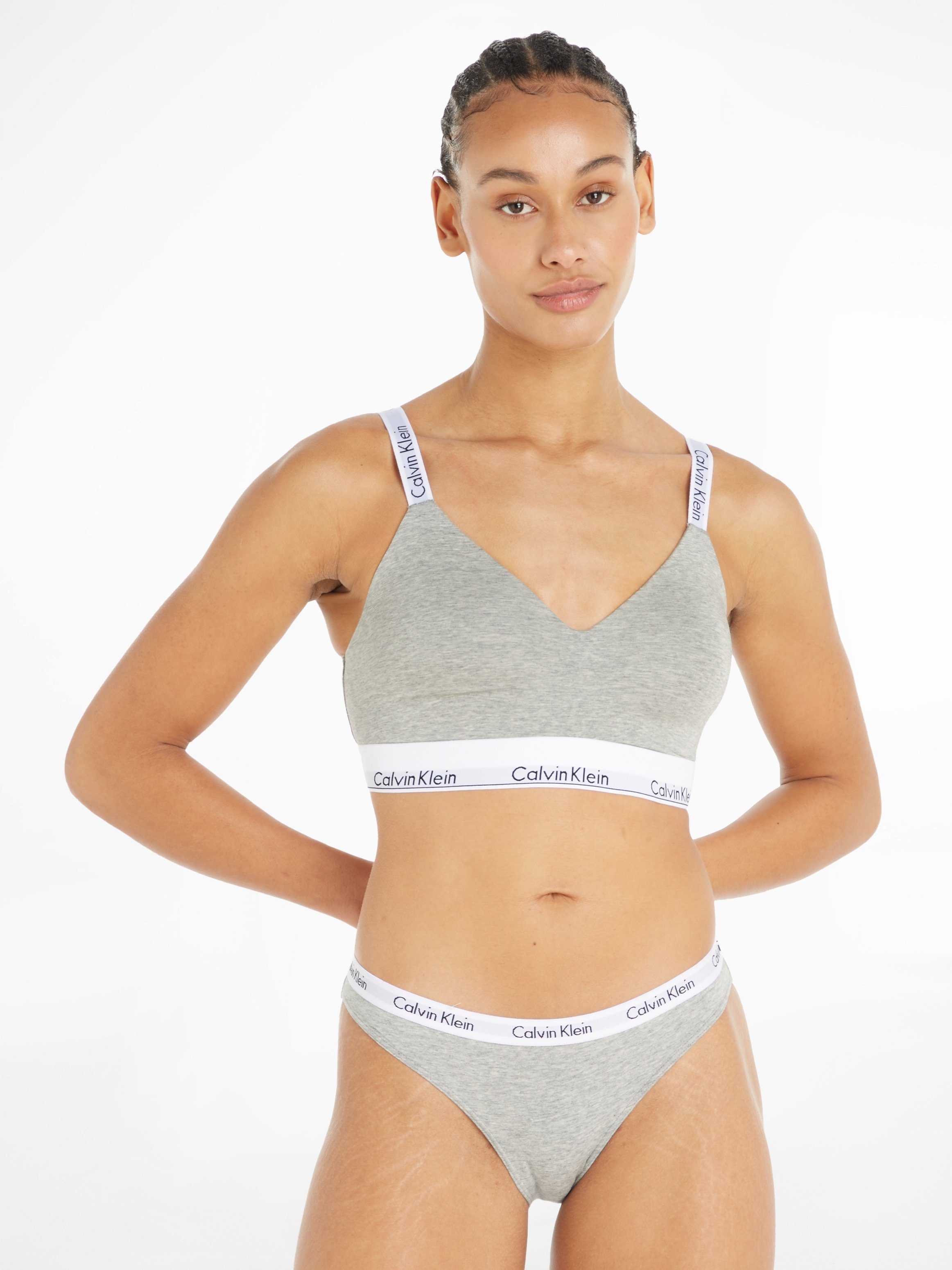 Calvin Klein Underwear Bikinislip mit klassischem Logobund grau
