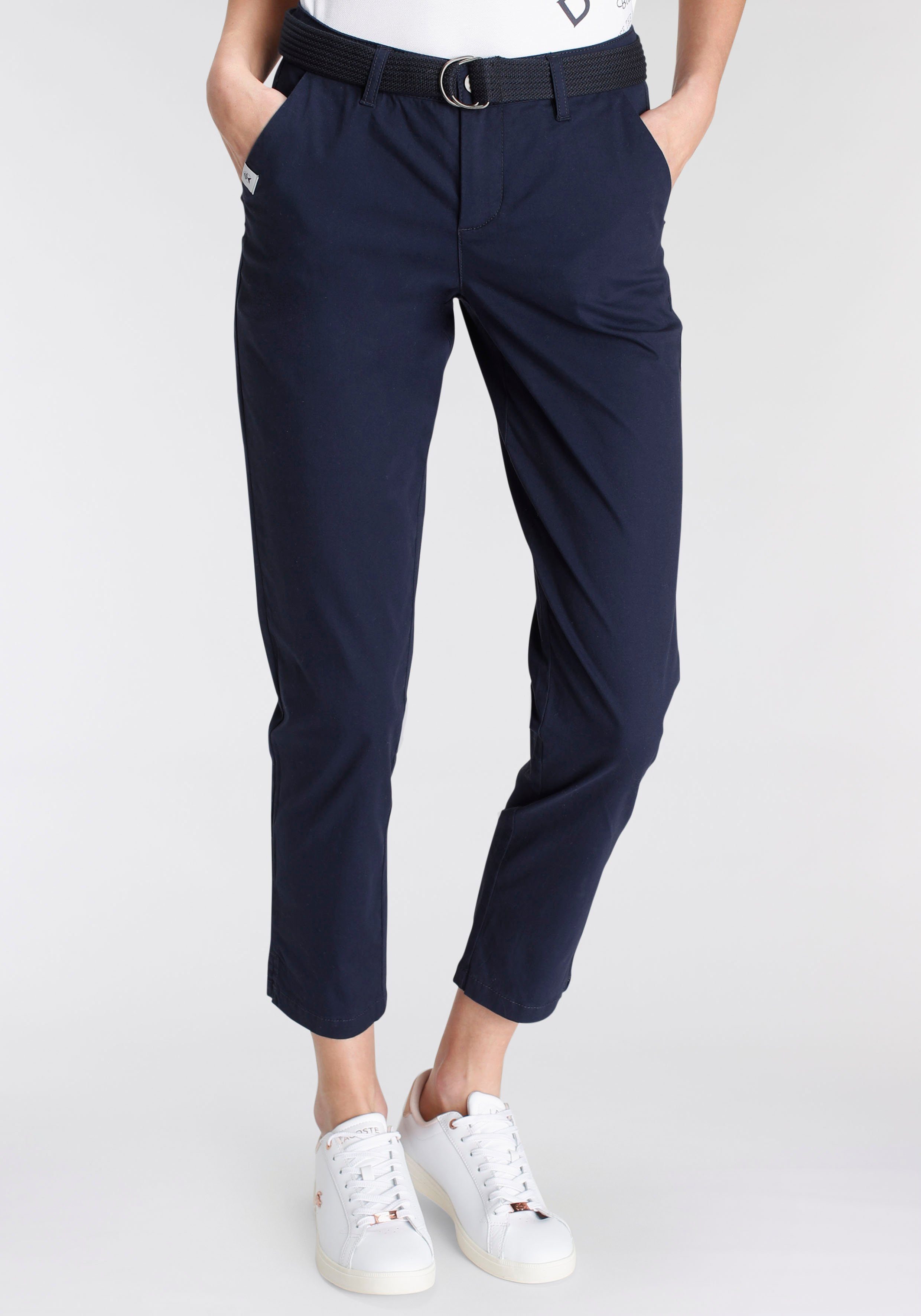 DELMAO Chinohose (Set, 2-tlg., mit Gürtel) günstig online kaufen