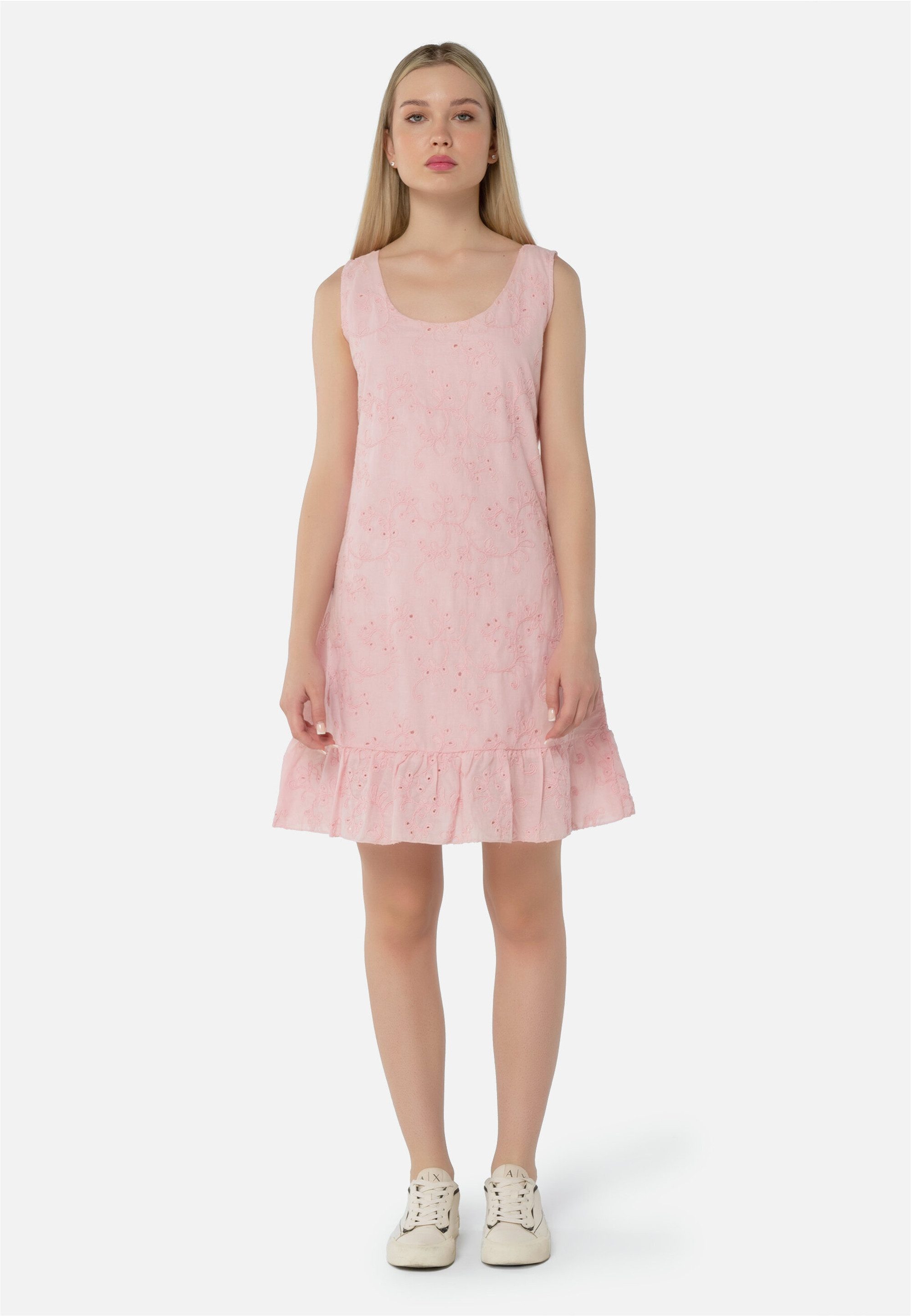 freshlions Jerseykleid Avery (1-tlg) mit gerafftem Faltenrock günstig online kaufen