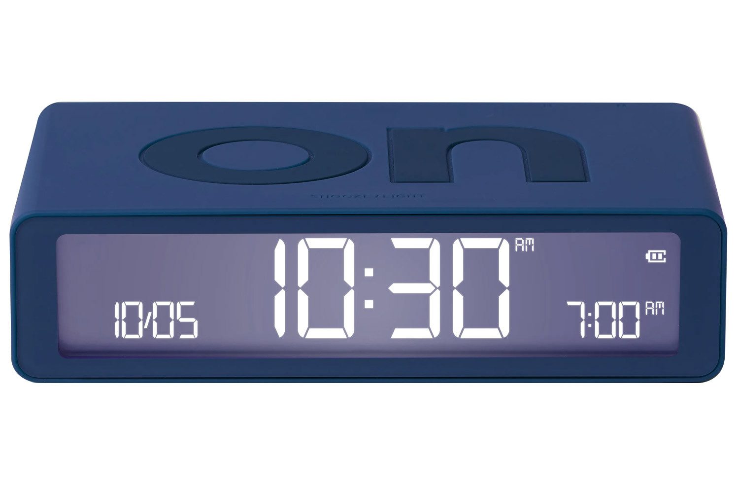 Lexon Quarzwecker Digital-Flip Classic Dunkelblau
