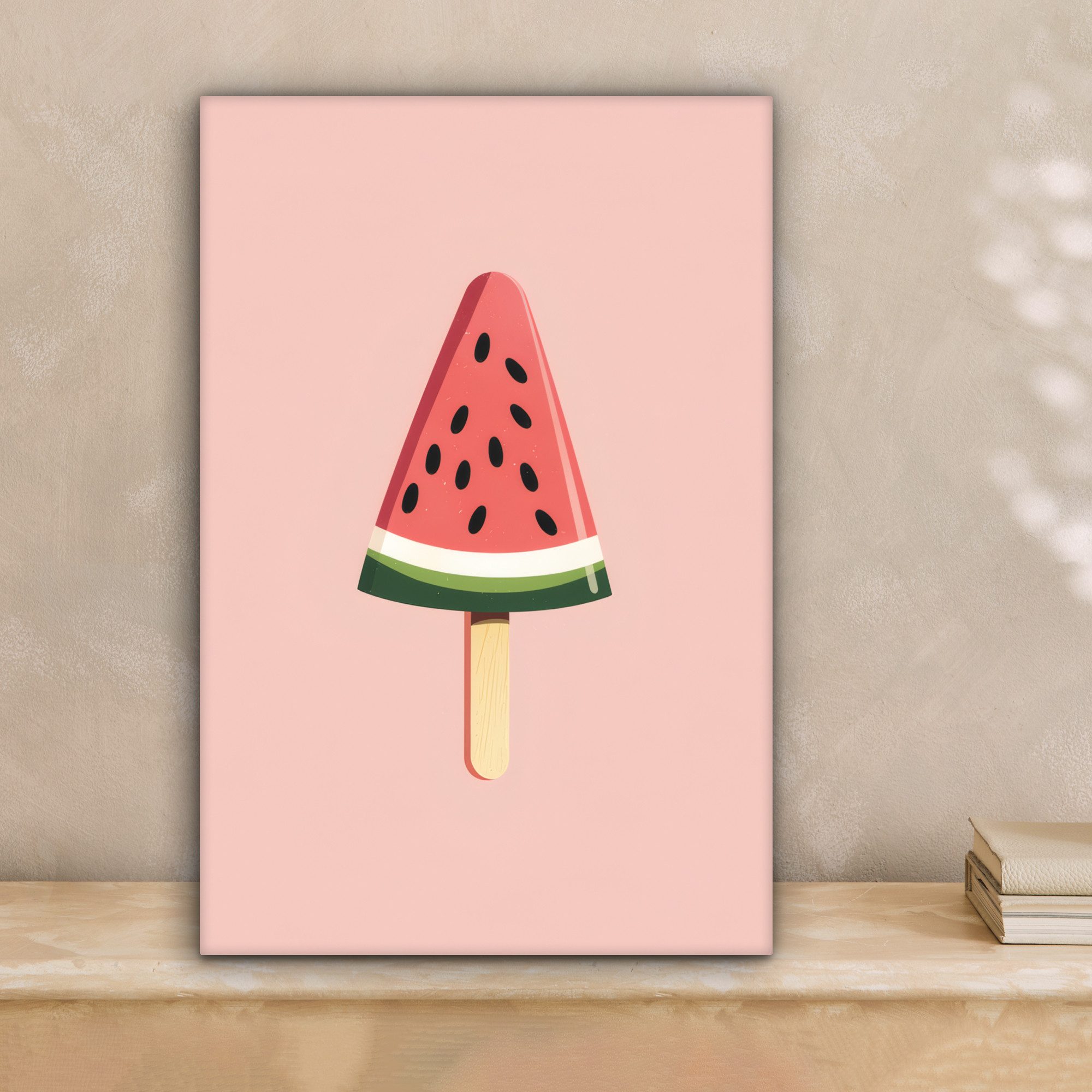 OneMillionCanvasses® Leinwandbild Wassermelone - Eiscreme - günstig online kaufen