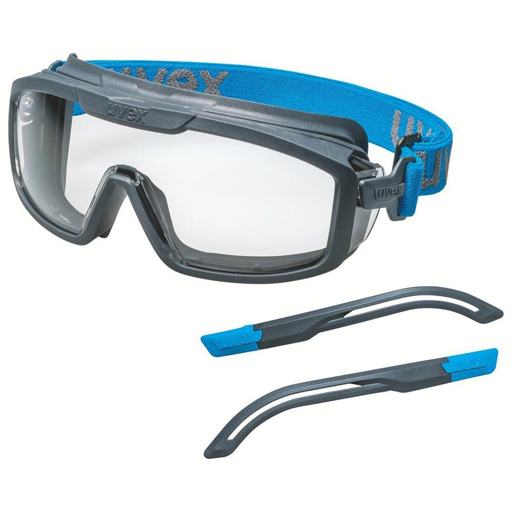 Uvex Arbeitsschutzbrille uvex i-guard+ 9143300 Vollsichtbrille Grau, Blau