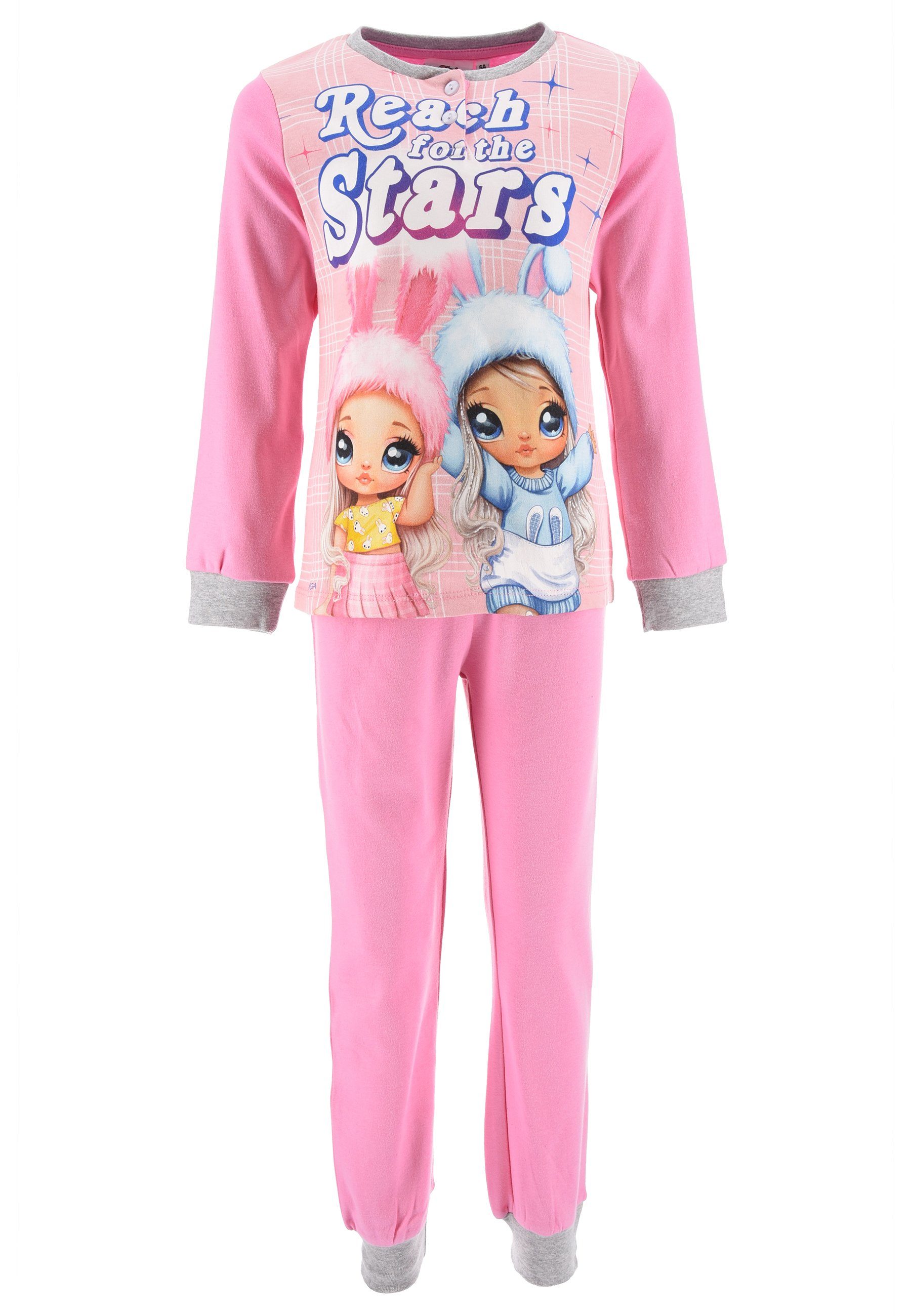 Na! Na! Na! Surprise Schlafanzug Kinder Schlafanzug Mädchen Pyjama (2 tlg) Langarm-Shirt + Schlafhose Pink