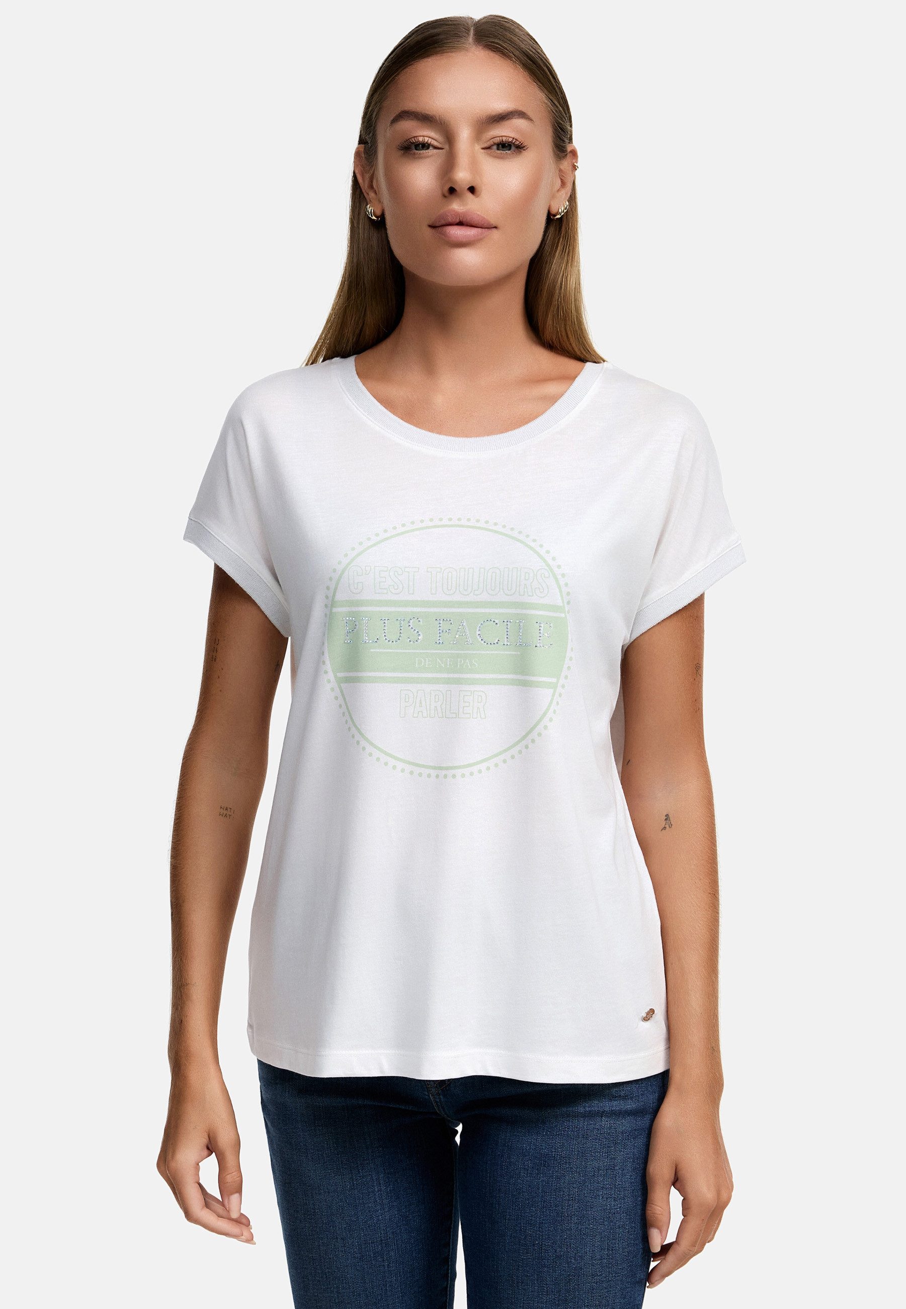 Decay T-Shirt Plus Facile Design im Kreis (1-tlg)