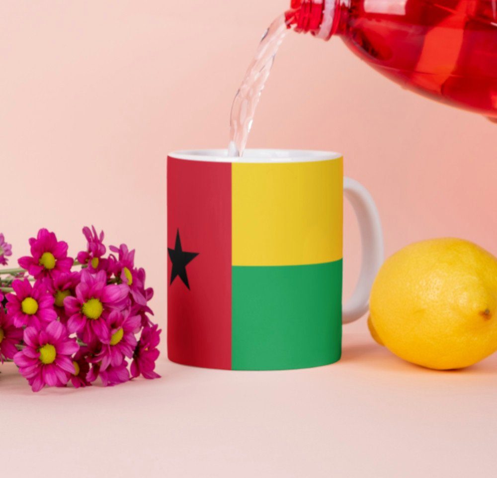 Flagge National Tinisu Becher Guinea-Bissau Kaffeetasse Tasse Cup Tasse Kaffee Pot