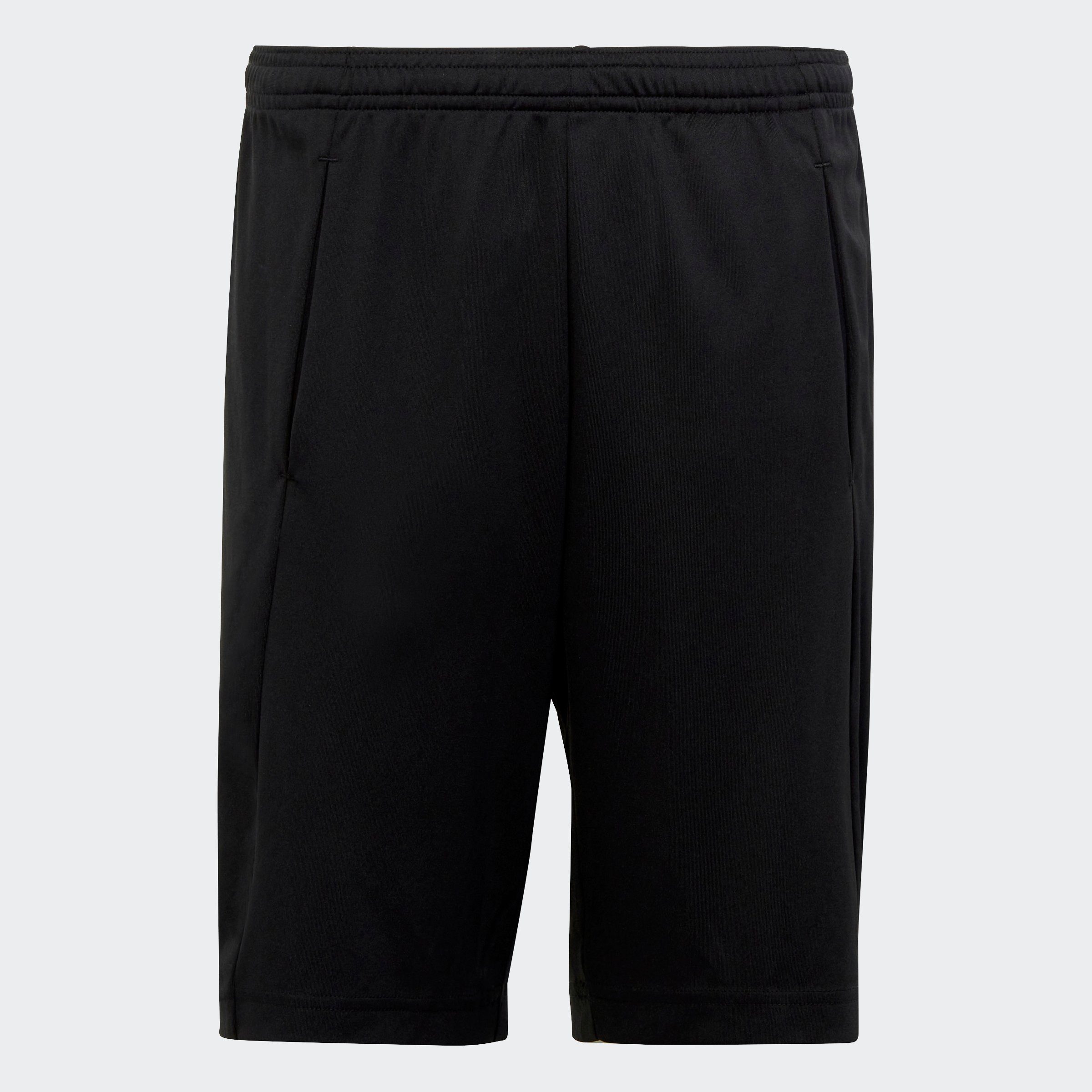Shorts / ESSENTIALS AEROREADY Sportswear Black adidas REGULAR-FIT White LOGO (1-tlg) TRAIN