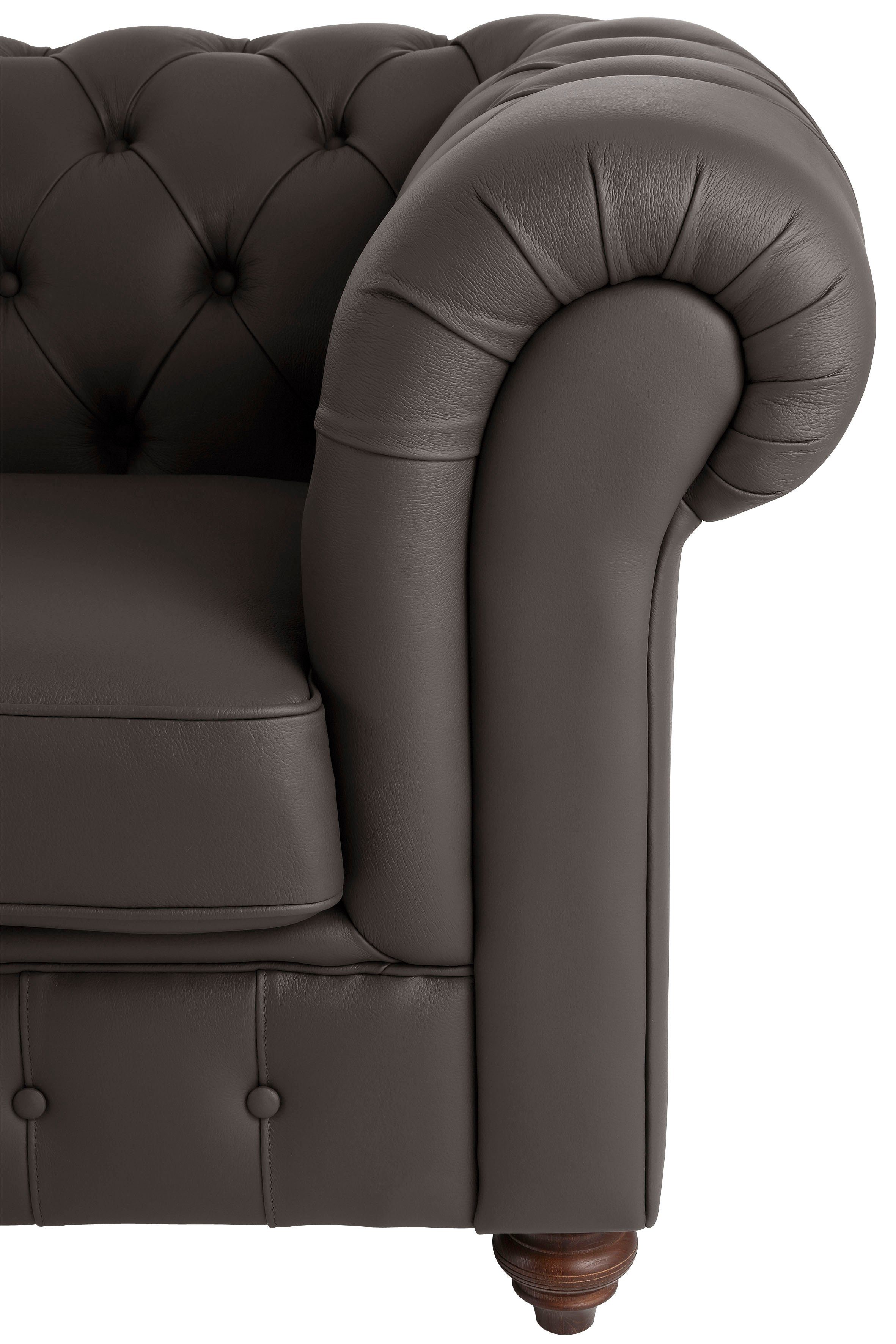 Home affaire Chesterfield-Sofa Chesterfield Ecksofa, auch in Leder L-Form, hochwertige Knopfheftung, langer Schenkel links oder rechts wählbar