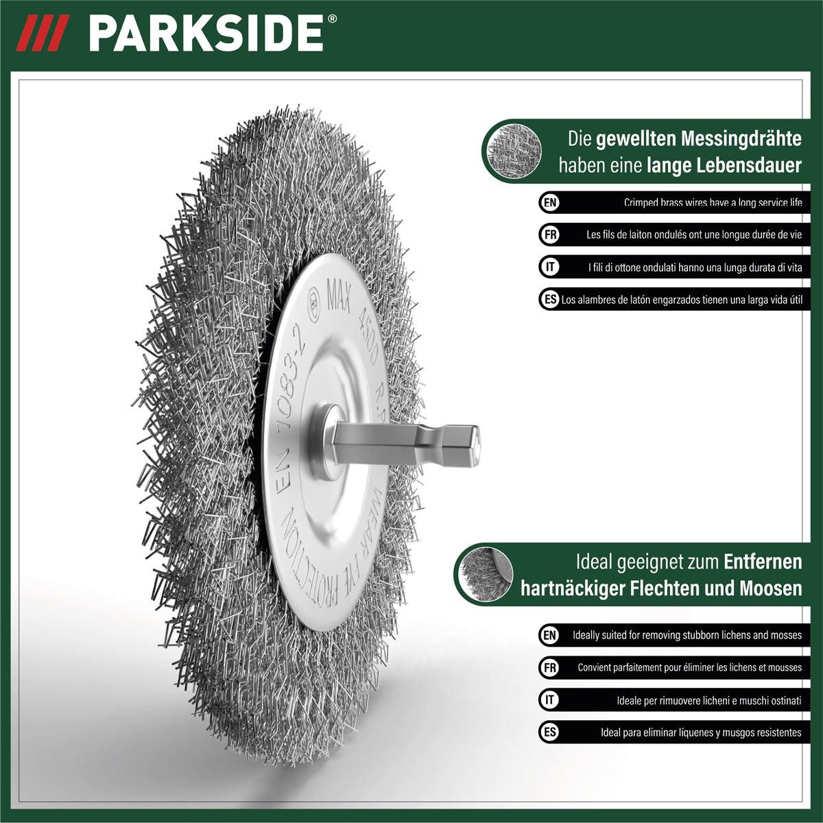 Parkside Fugenbürste für Lidl Universalbürste PUB 500 A1, Modelle EFB Fleurelle FEF400  Gardenline GFB 400 Grizzly Tools EFB 400  Grizzly Tools EFB 401 Hanseatic EFB 401 Fugenbürste, (k.A)