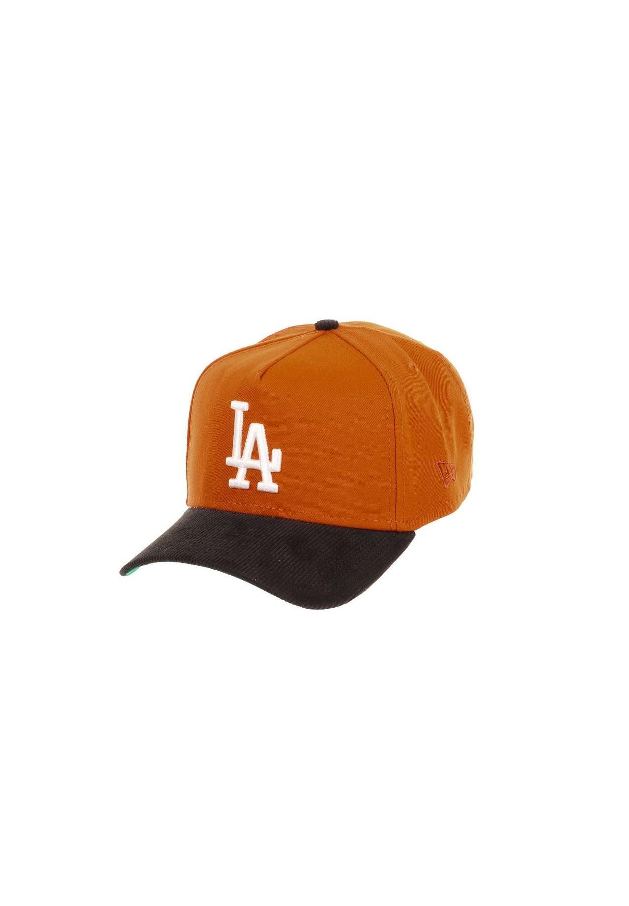 New Era Baseball Cap Los Angeles Dodgers MLB 100th Anniversary Sidepatch Orange Black Cord (1-St)