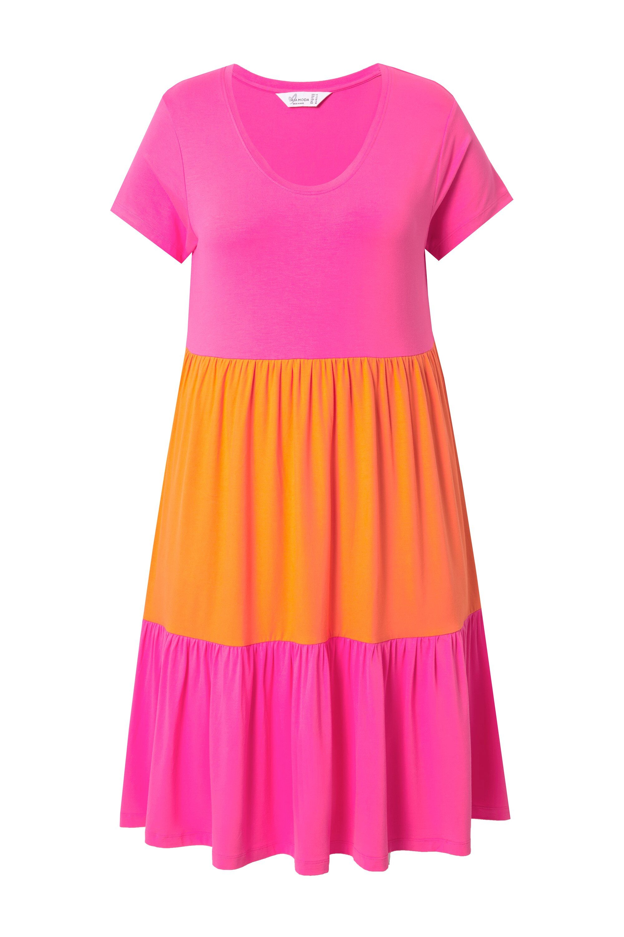 MIAMODA Jerseykleid Jerseykleid bequeme Passform Colorblocking günstig online kaufen