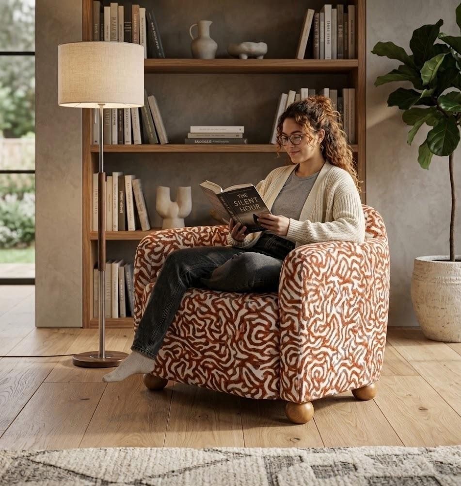 JVmoebel Loungesessel Sessel Weiß minimalistischer Stil Modernes Design Gemütlich Weich (1-St), Made in Europa