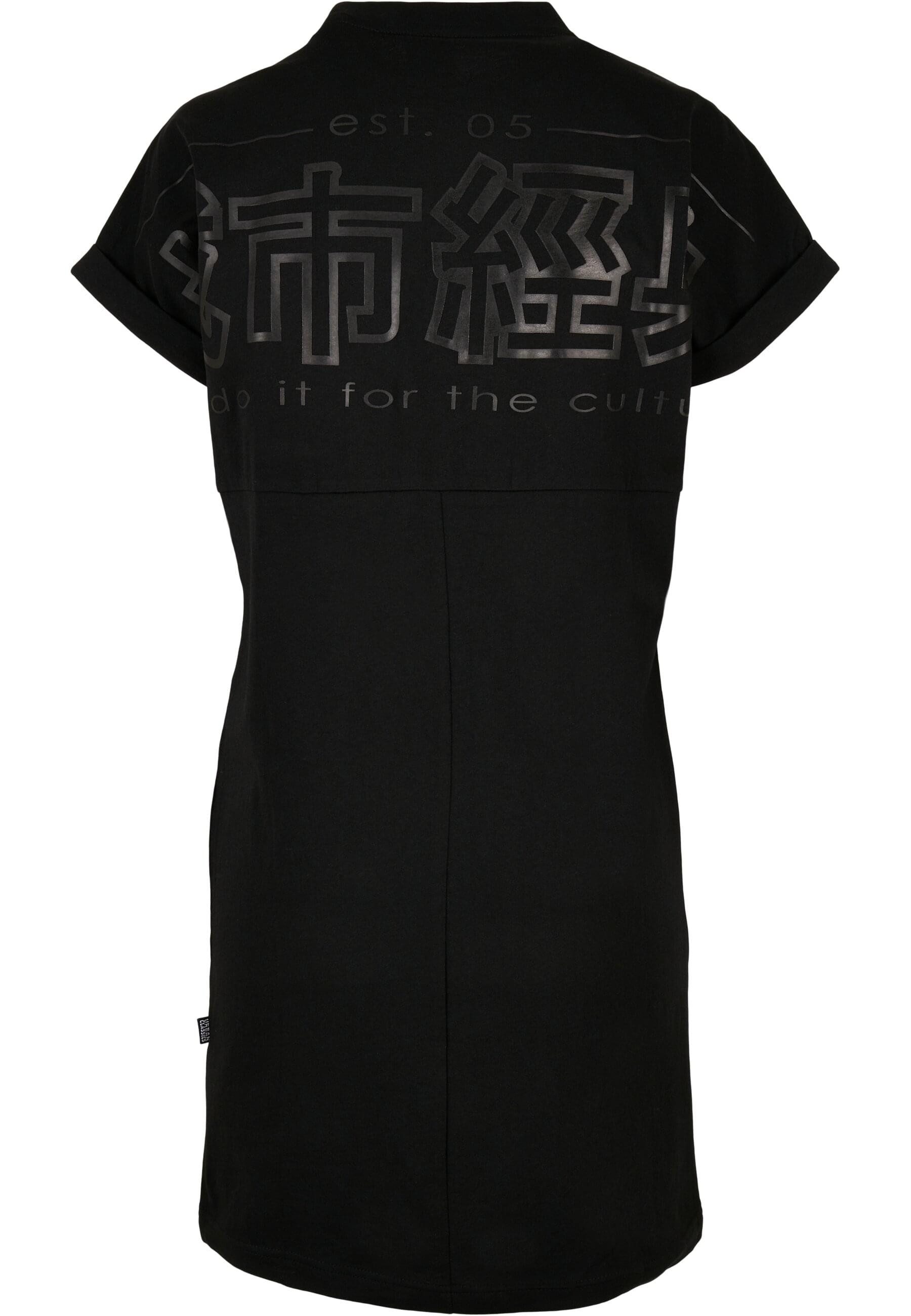 URBAN CLASSICS Shirtkleid Urban Classics Damen Ladies Cut On Sleeve Printed günstig online kaufen
